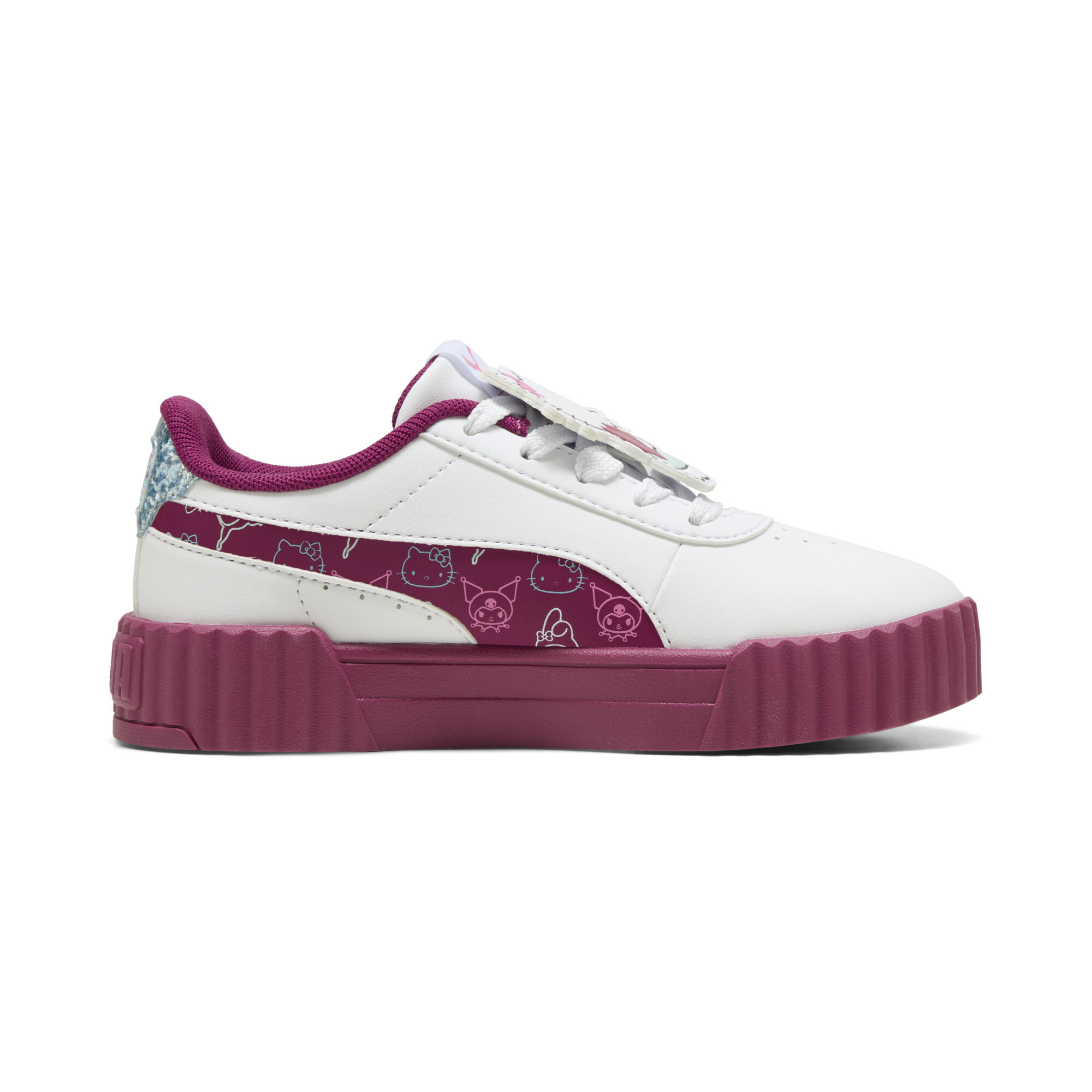 PUMA x HELLO KITTY AND FRIENDS Carina 3.0 sneakers voor Dames, Wit, Maat 31,5 thumbnail 4