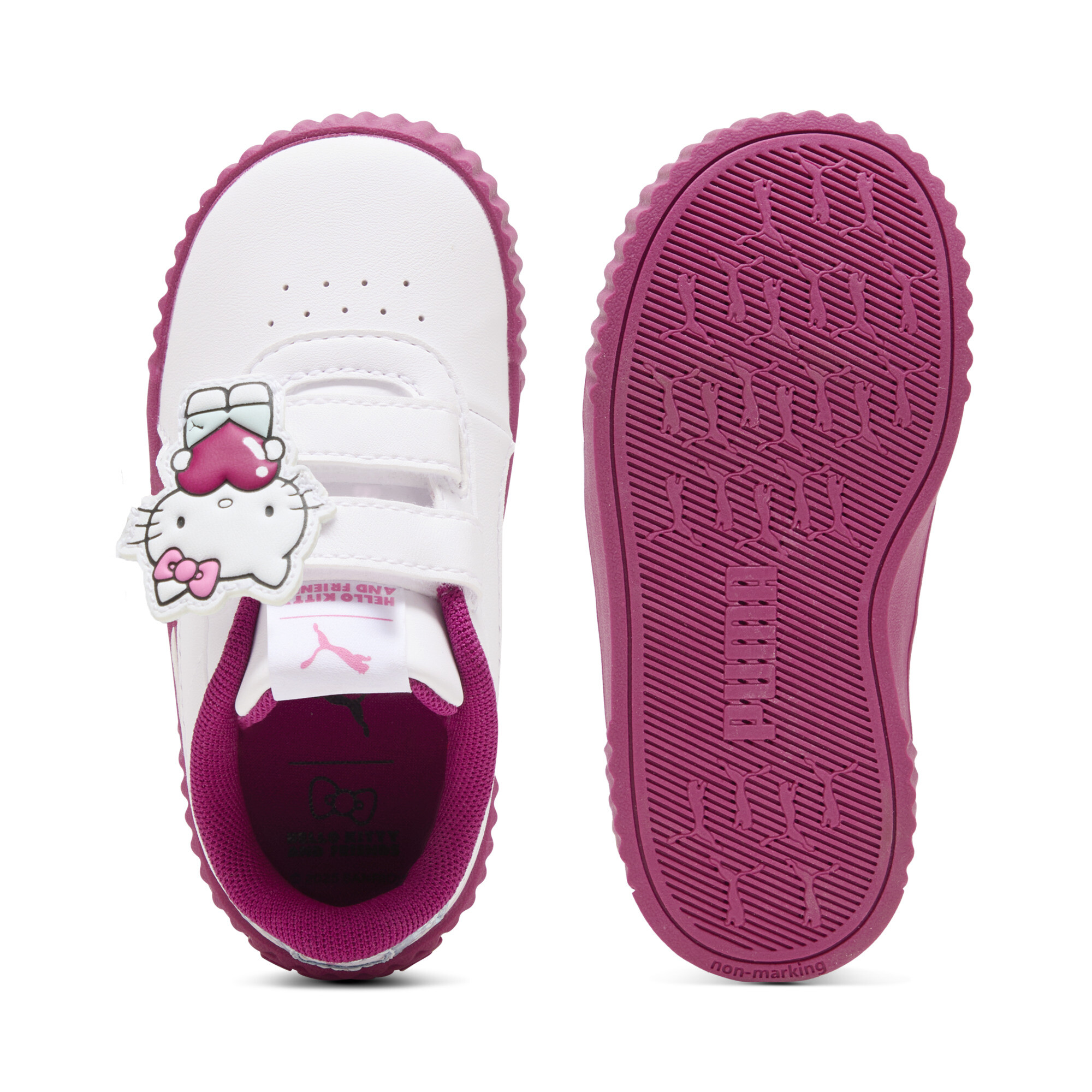 PUMA x HELLO KITTY AND FRIENDS Carina 3.0 sneakers voor Dames, Wit, Maat 23 thumbnail 5