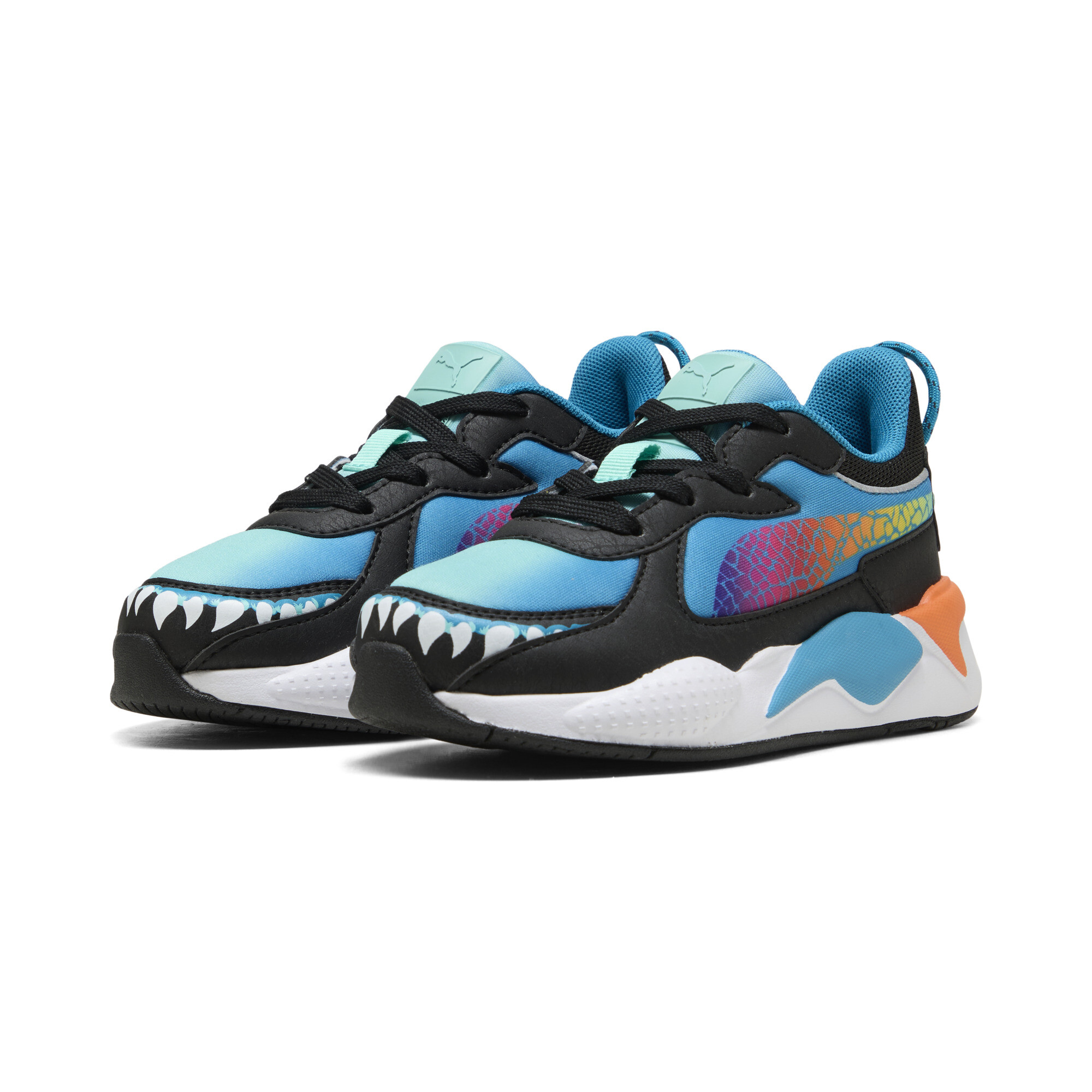 PUMA x HOT WHEELSâ¢ MONSTER TRUCKS RS-X sneakers, Blauw/Oranje, Maat 31,5 thumbnail 7