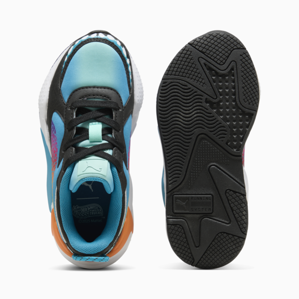 Tenis PUMA x HOT WHEELS™ RS-X para niños, Tropical Blue-Orange Glo, large-MEX