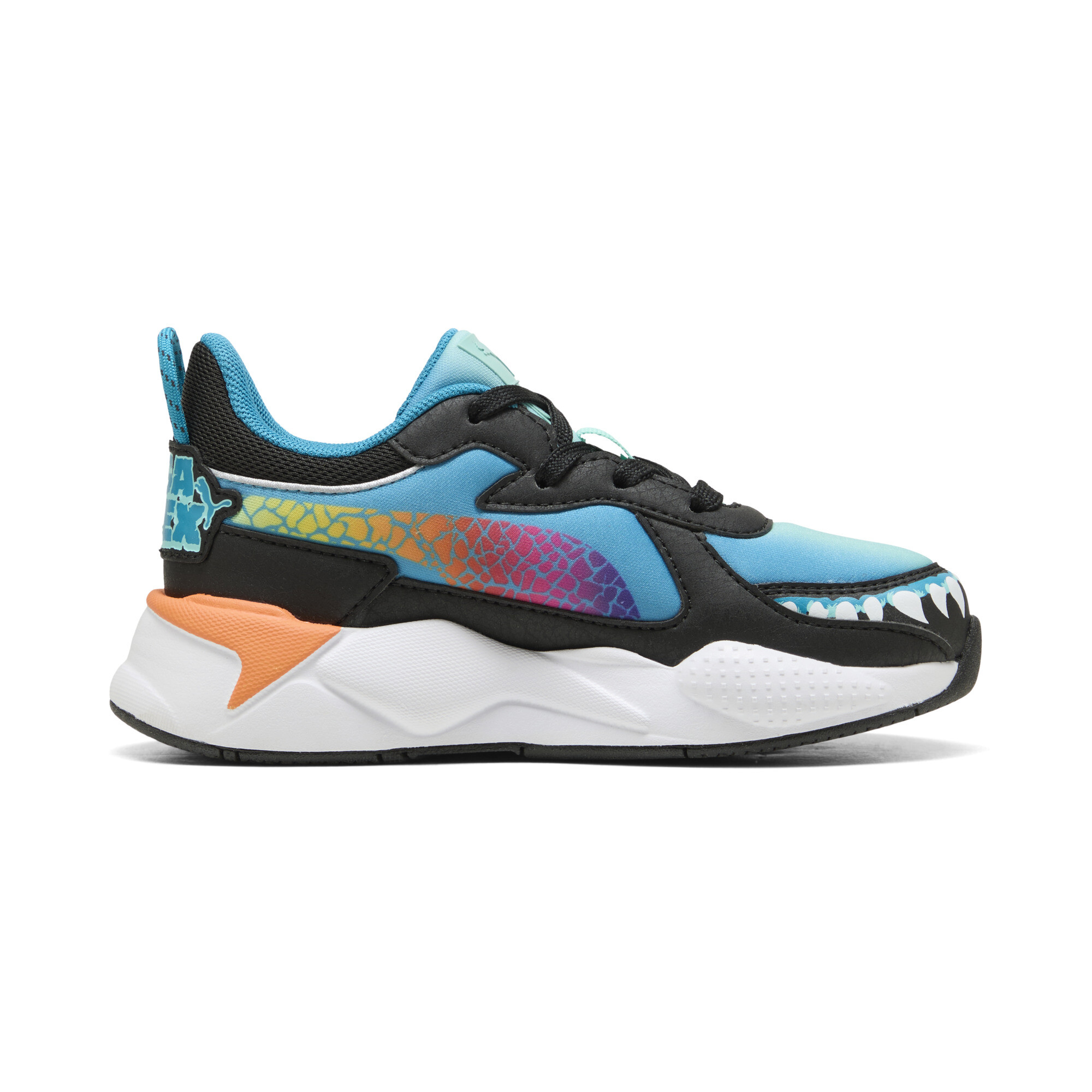 PUMA x HOT WHEELSâ¢ MONSTER TRUCKS RS-X sneakers, Blauw/Oranje, Maat 31,5 thumbnail 4