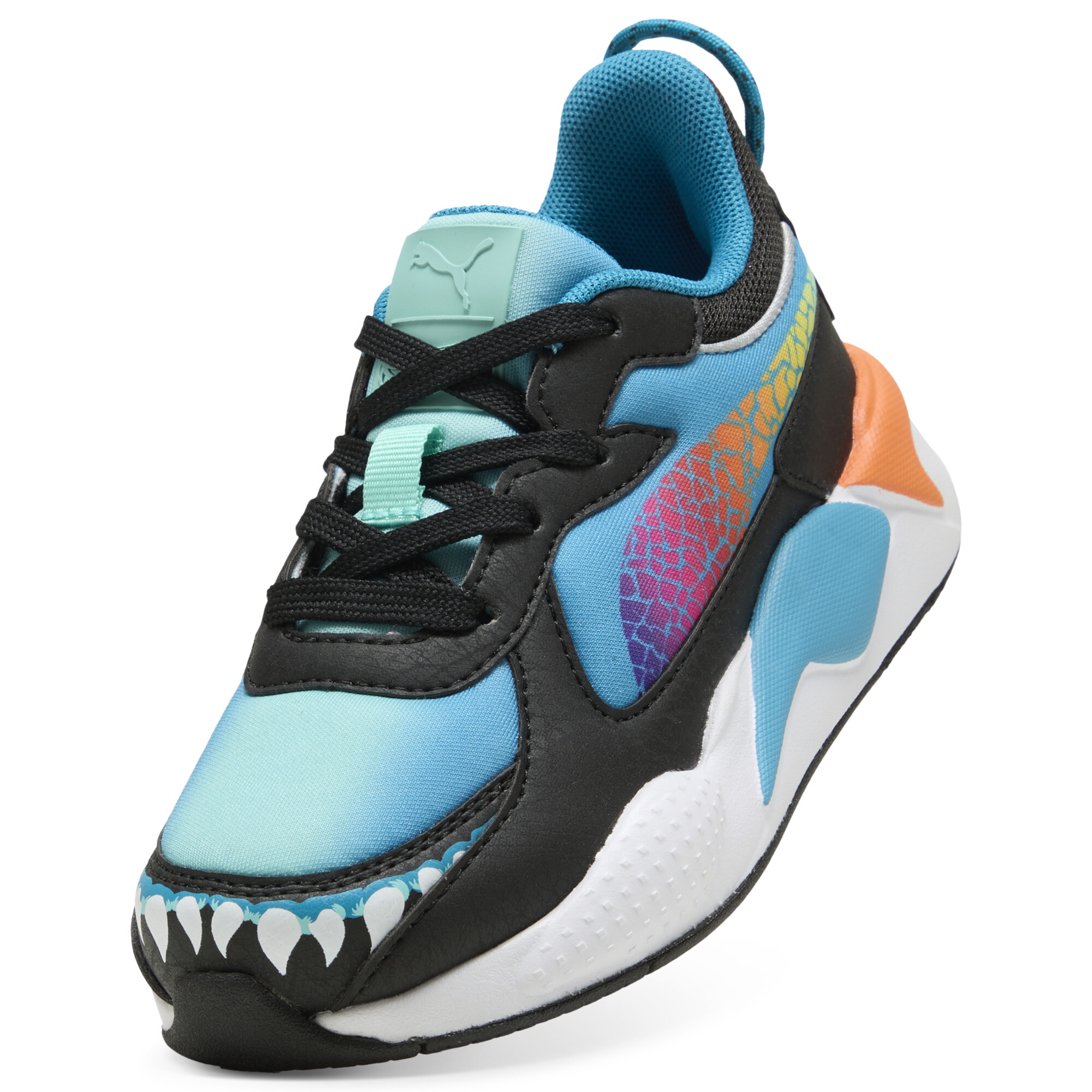 PUMA x HOT WHEELSâ¢ MONSTER TRUCKS RS-X sneakers, Blauw/Oranje, Maat 31,5 thumbnail 3