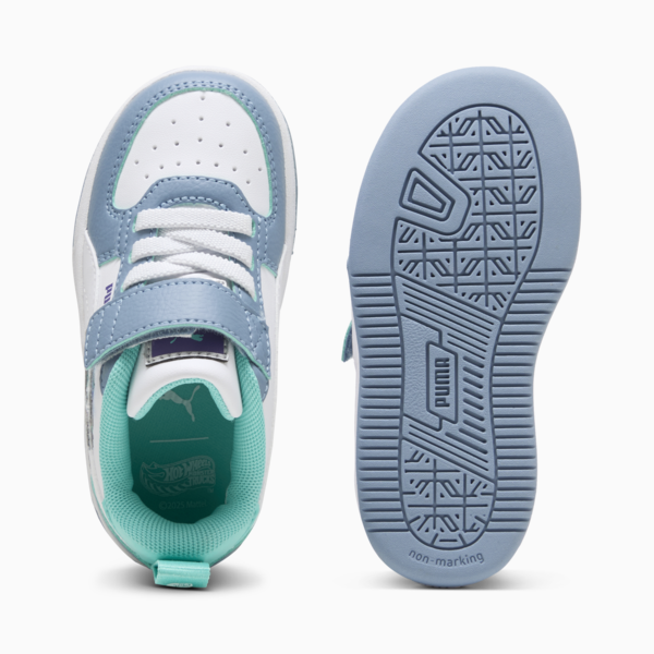 Tenis PUMA X HOT WHEELS™ Caven 2.0 para bebés, Cool Blue-PUMA White-Aquatic, large-MEX