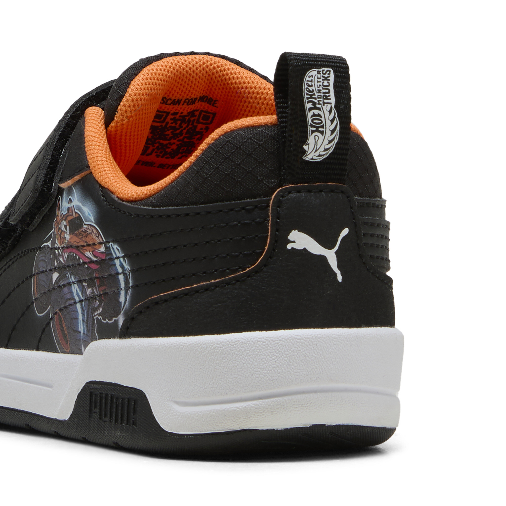 PUMA x HOT WHEELSâ¢ MONSTER TRUCKS Multiflex 2 sneakers, Zwart/Oranje, Maat 29 thumbnail 5