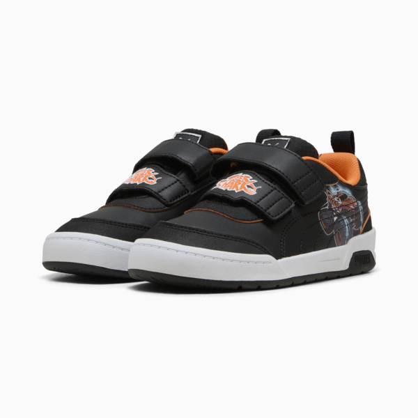 PUMA x HOT WHEELS™ MONSTER TRUCKS Multiflex 2 Sneakers Kids, PUMA Black-PUMA Black-Orange Glo, large-ZAF