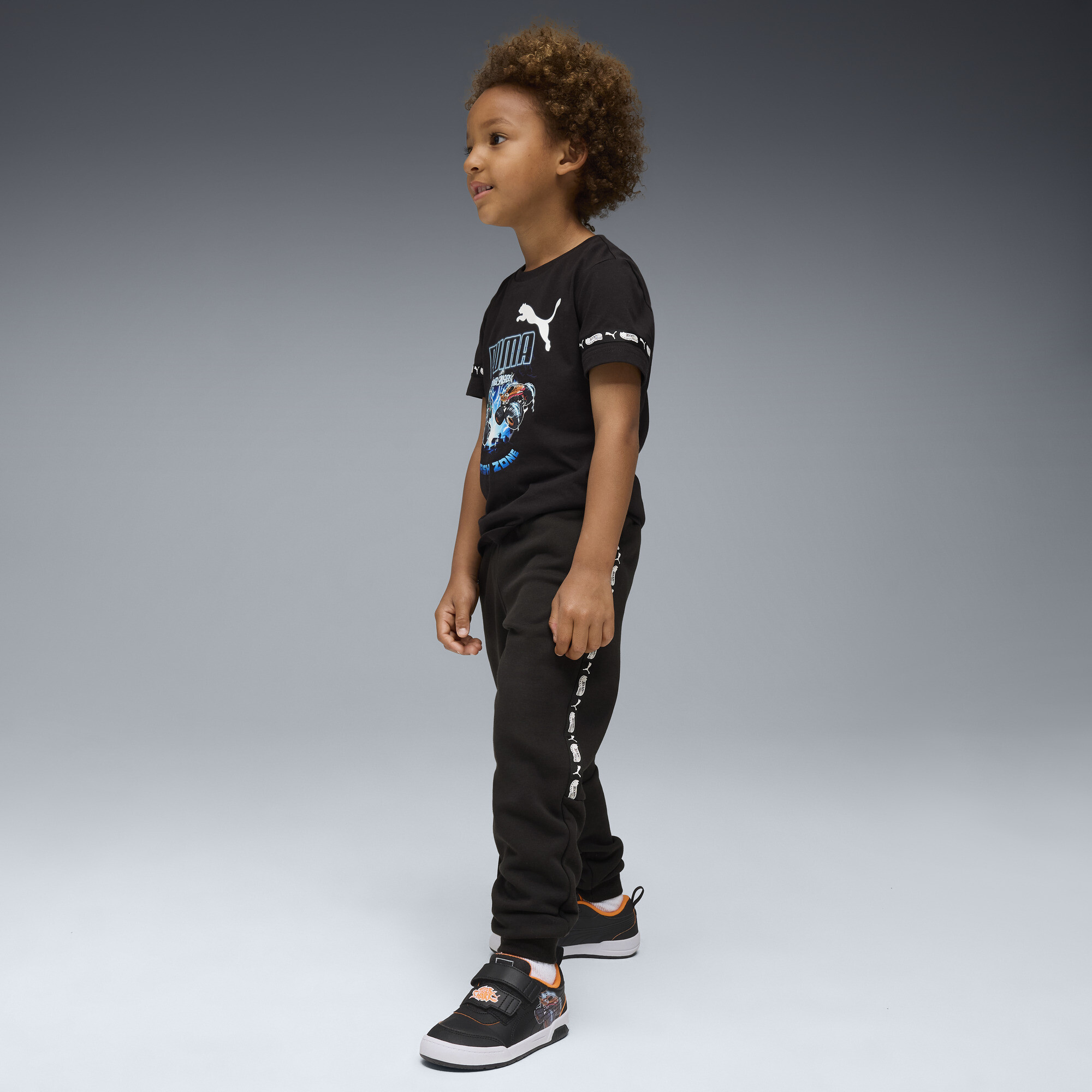 PUMA x HOT WHEELSâ¢ MONSTER TRUCKS Multiflex 2 sneakers, Zwart/Oranje, Maat 29 thumbnail 7