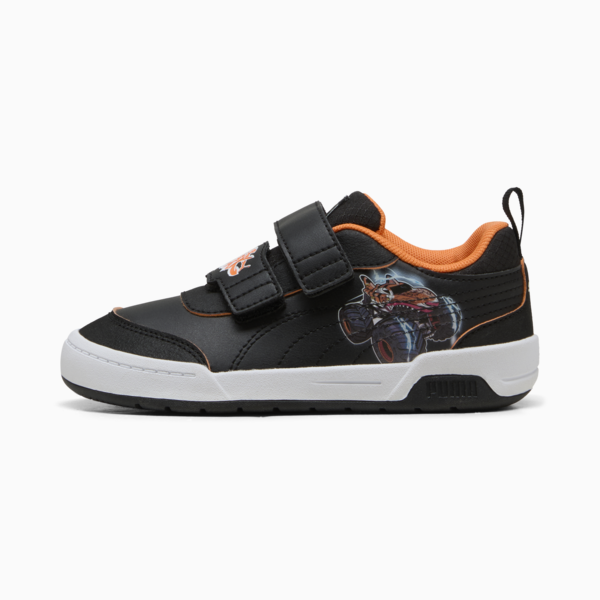 PUMA x HOT WHEELS™ MONSTER TRUCKS Multiflex 2 Sneakers Kids, PUMA Black-PUMA Black-Orange Glo, large-ZAF