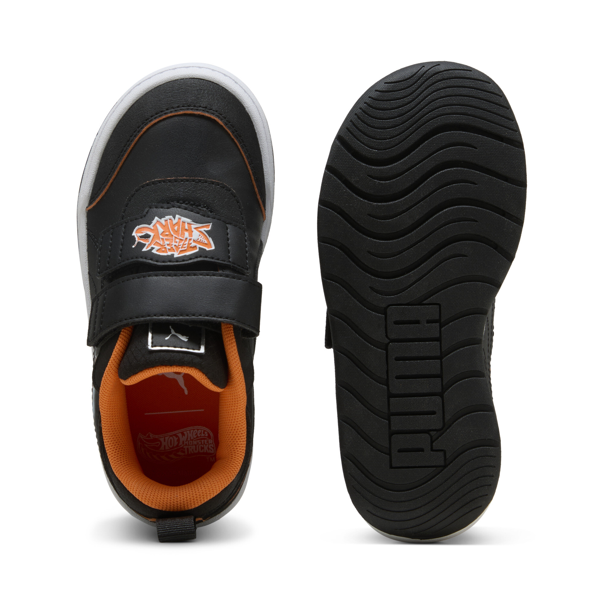 PUMA x HOT WHEELSâ¢ MONSTER TRUCKS Multiflex 2 sneakers, Zwart/Oranje, Maat 29 thumbnail 4