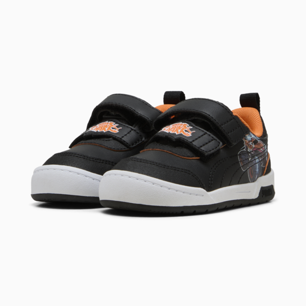 Tenis PUMA x HOT WHEELS™ Multiflex para bebés, PUMA Black-PUMA Black-Orange Glo, large-MEX