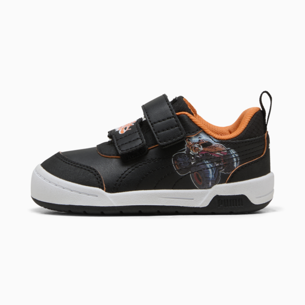 Tenis PUMA x HOT WHEELS™ Multiflex para bebés, PUMA Black-PUMA Black-Orange Glo, large-MEX