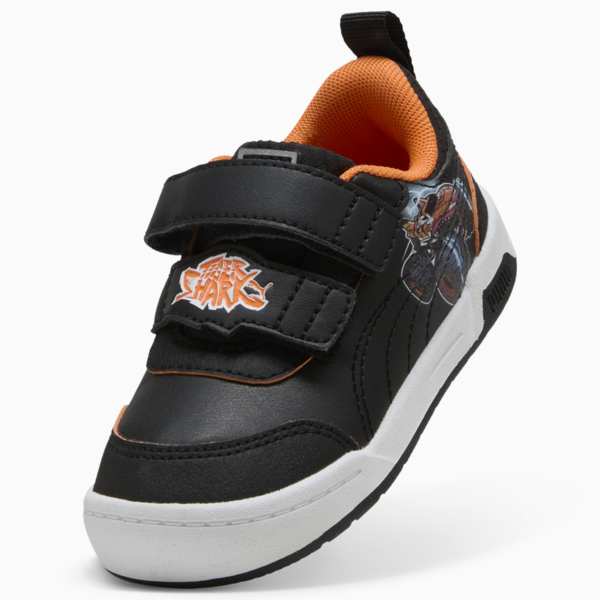 Tenis PUMA x HOT WHEELS™ Multiflex para bebés, PUMA Black-PUMA Black-Orange Glo, large-MEX