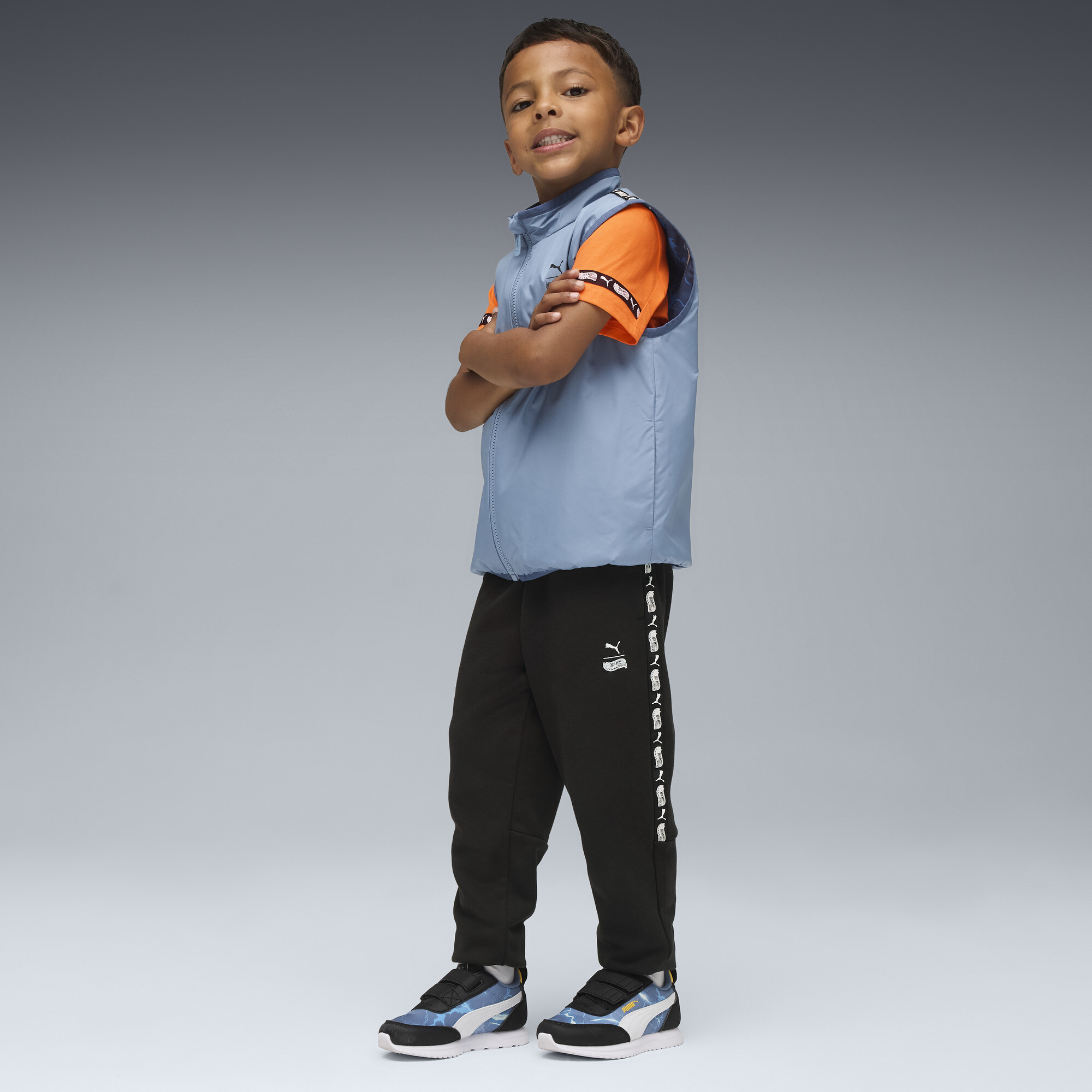 PUMA x HOT WHEELSâ¢ R78 Lightwind sneakers, Blauw/Geel/Wit, Maat 28 thumbnail 7