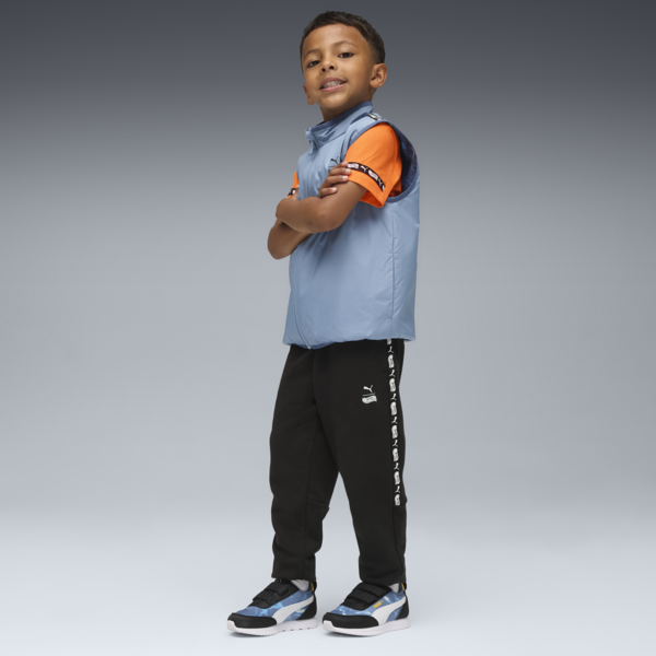 Tenis PUMA x HOT WHEELS™ R78 Lightwind para niños, Cool Blue-PUMA White-Sunny Yellow, large-MEX
