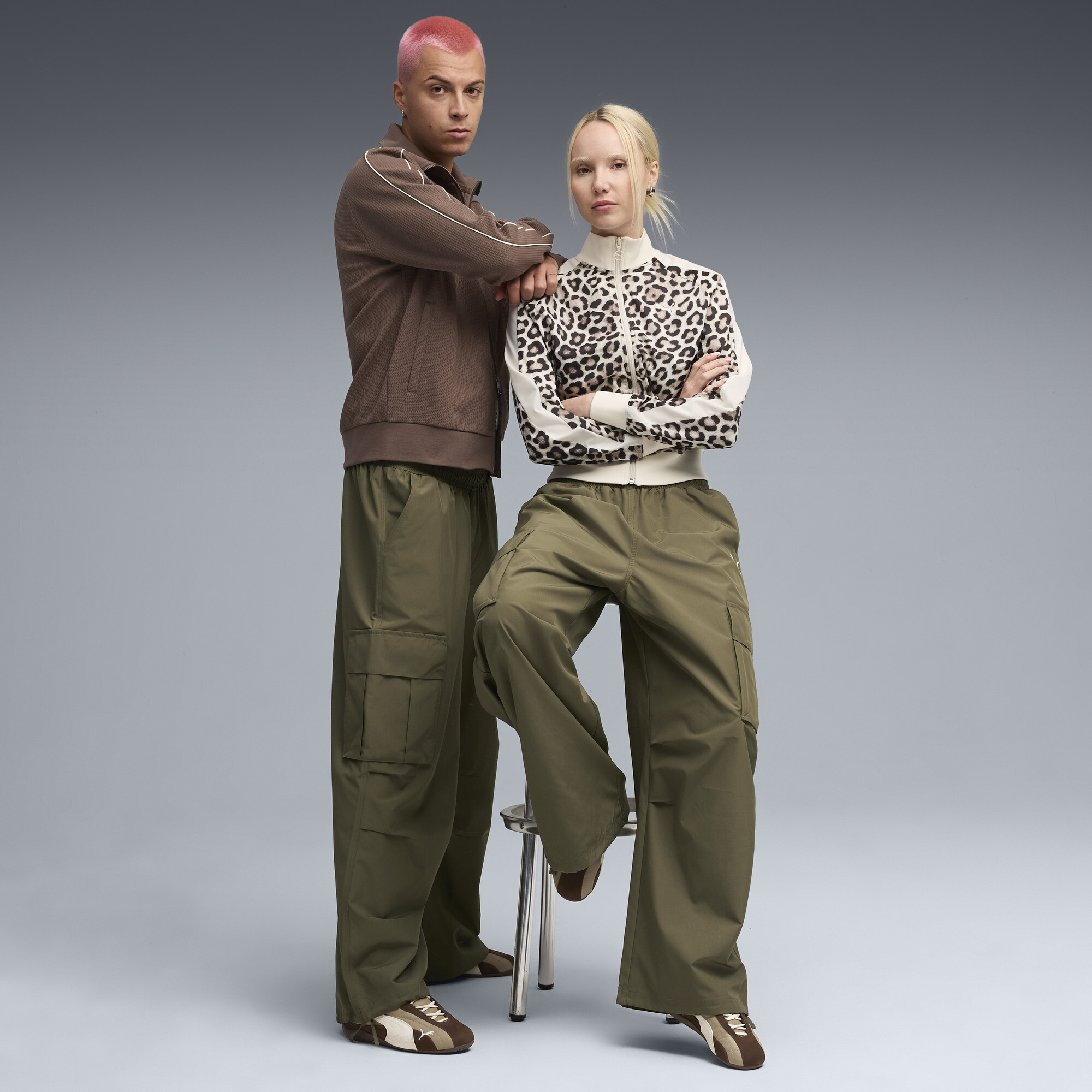 PUMA Speedcat Plus Gewatteerde Sneakers uniseks, Wit/Bruin, Maat 42 thumbnail 7