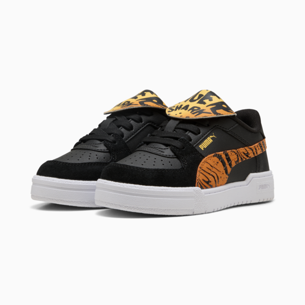 Tenis PUMA X HOT WHEELS™ Caven 2.0 para niños, PUMA Black-Orange Glo, large-MEX