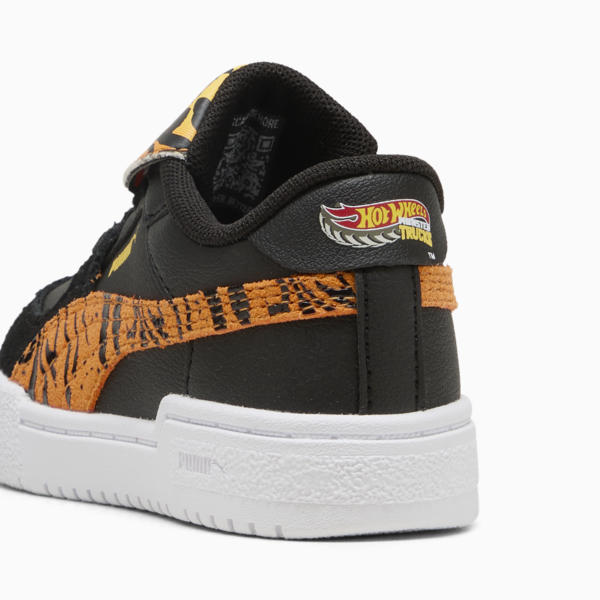Tenis PUMA x HOT WHEELS™ RS-X para bebés, PUMA Black-Orange Glo, large-MEX