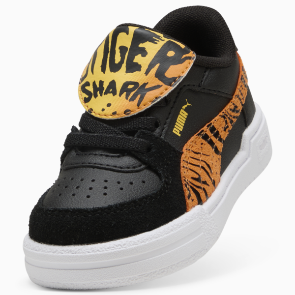 Tenis PUMA x HOT WHEELS™ RS-X para bebés, PUMA Black-Orange Glo, large-MEX
