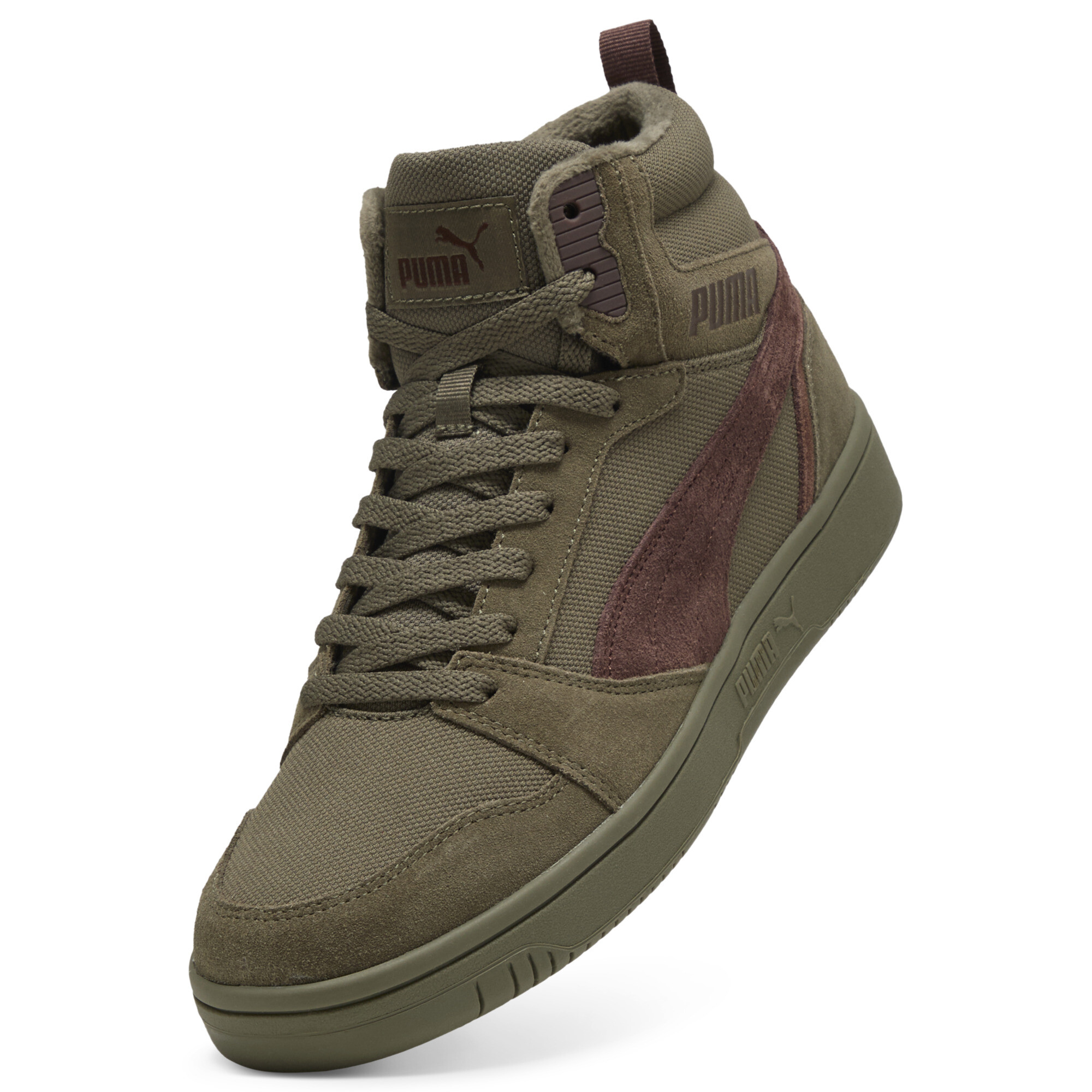 PUMA Rebound V6 SD sneakers uniseks, Groen/Bruin, Maat 42 thumbnail 2