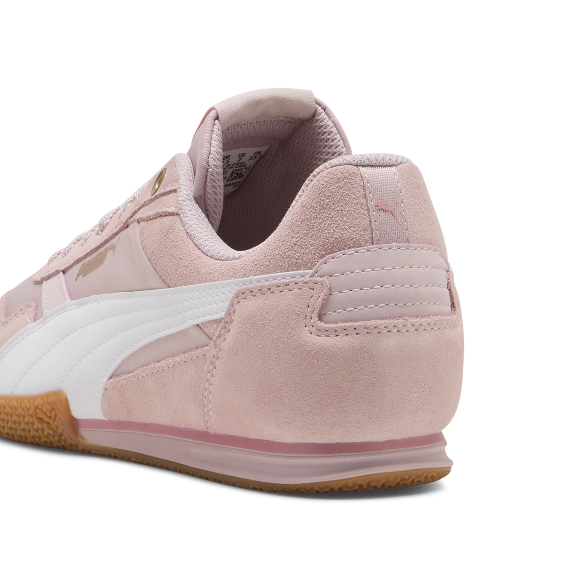 PUMA Bella Donna nylon sneakers voor Dames, Wit/Goud, Maat 38 thumbnail 5