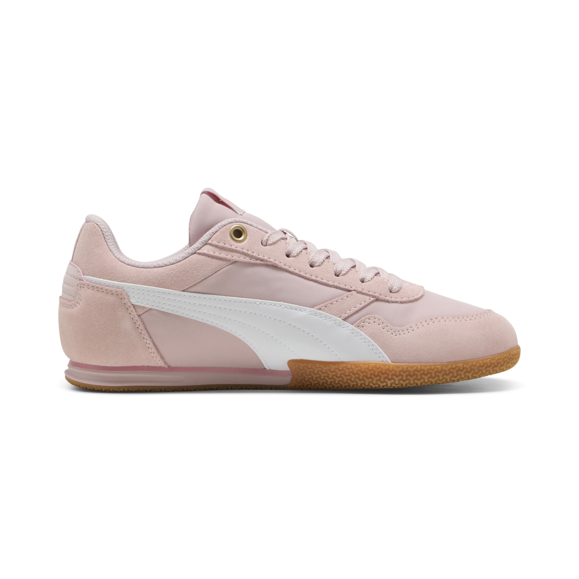 PUMA Bella Donna nylon sneakers voor Dames, Wit/Goud, Maat 38 thumbnail 3