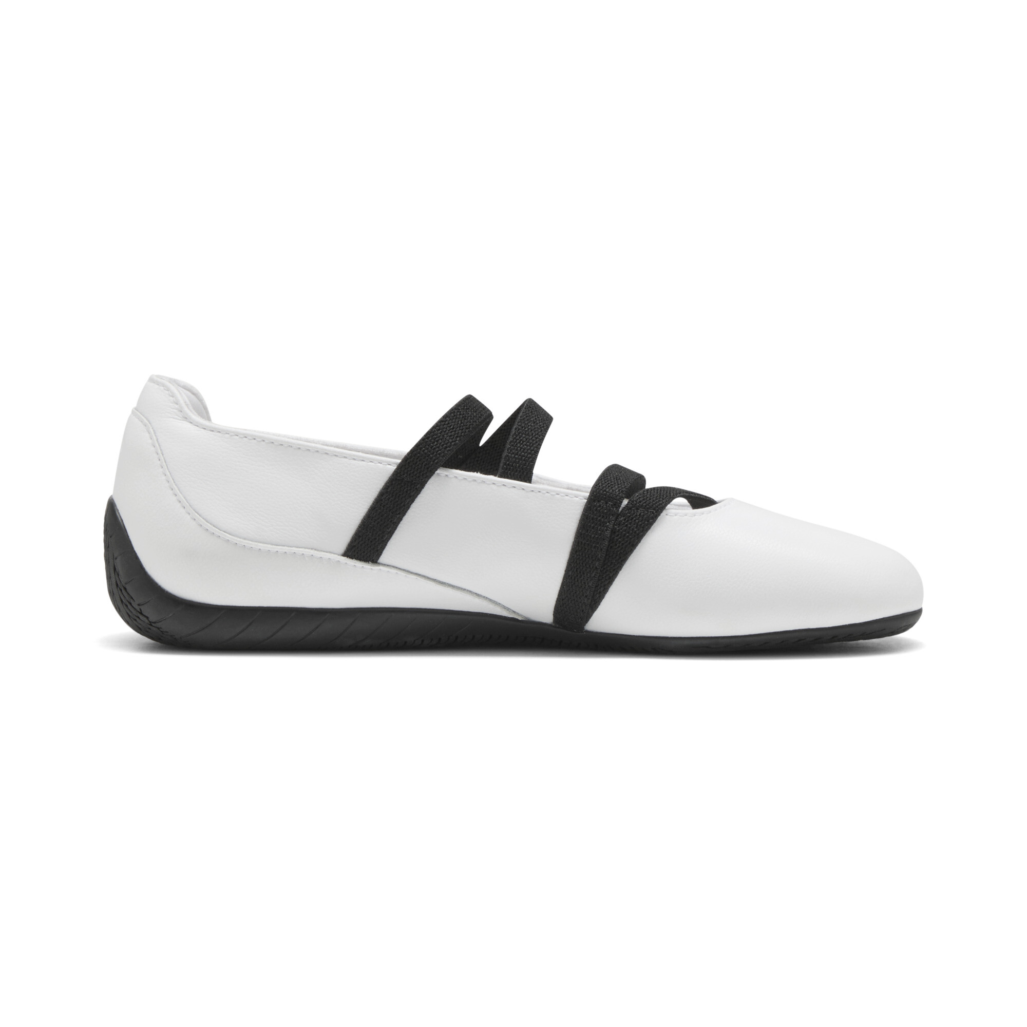 PUMA Speedcat Ballet leren schoenen voor Dames, Zwart/Wit, Maat 37,5 thumbnail 3