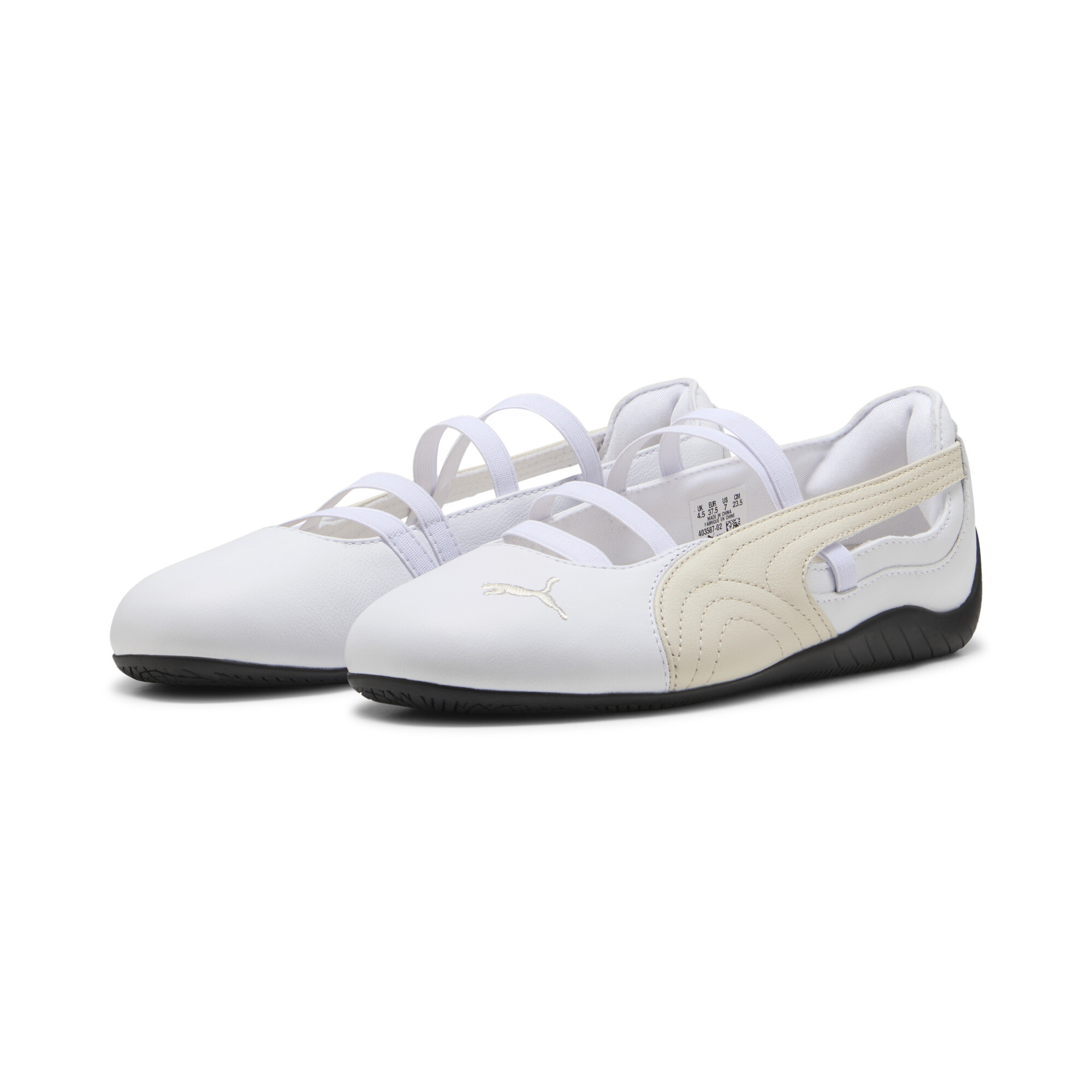 PUMA Speedcat Ballet leren schoenen voor Dames, Wit, Maat 38 thumbnail 6