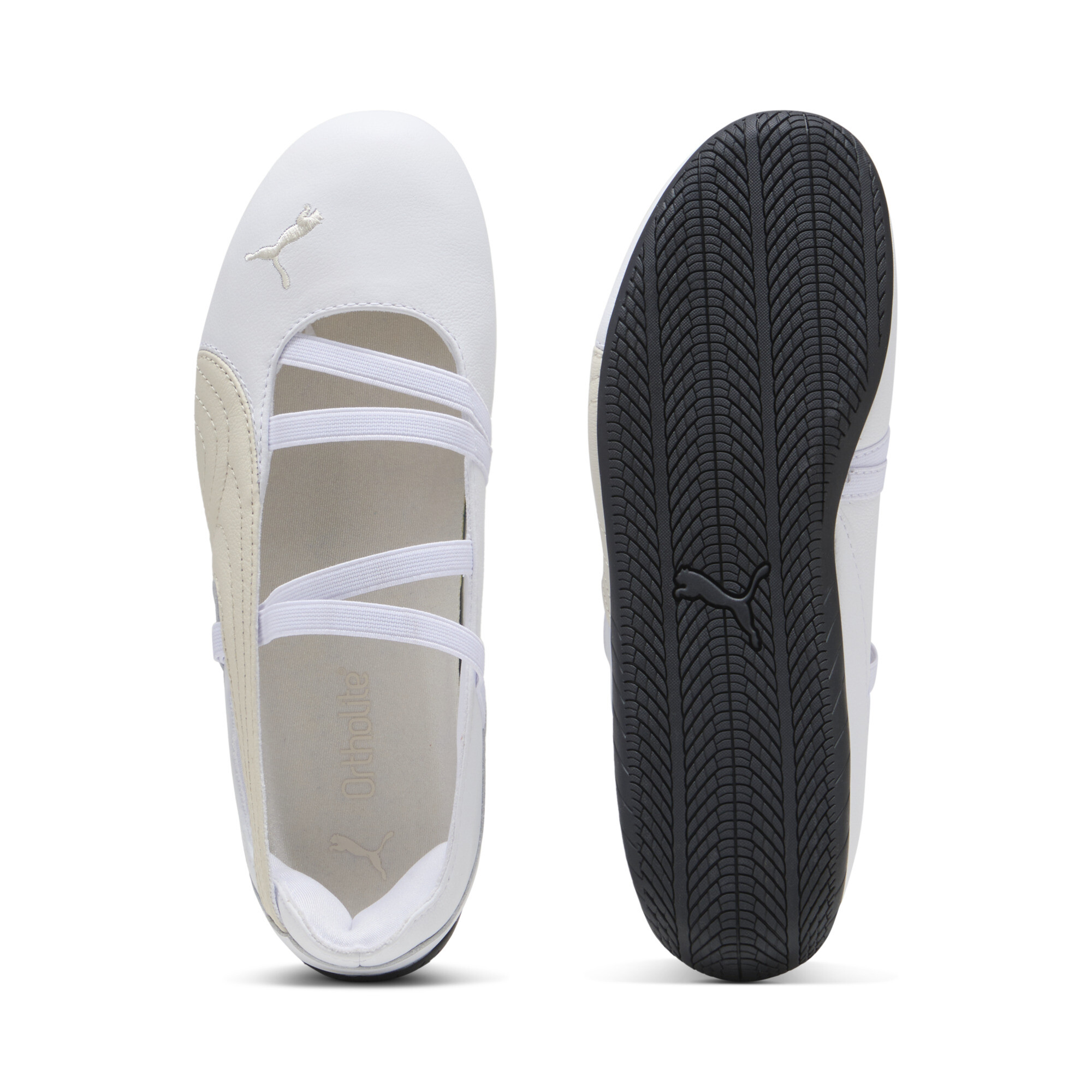 PUMA Speedcat Ballet leren schoenen voor Dames, Wit, Maat 38 thumbnail 4