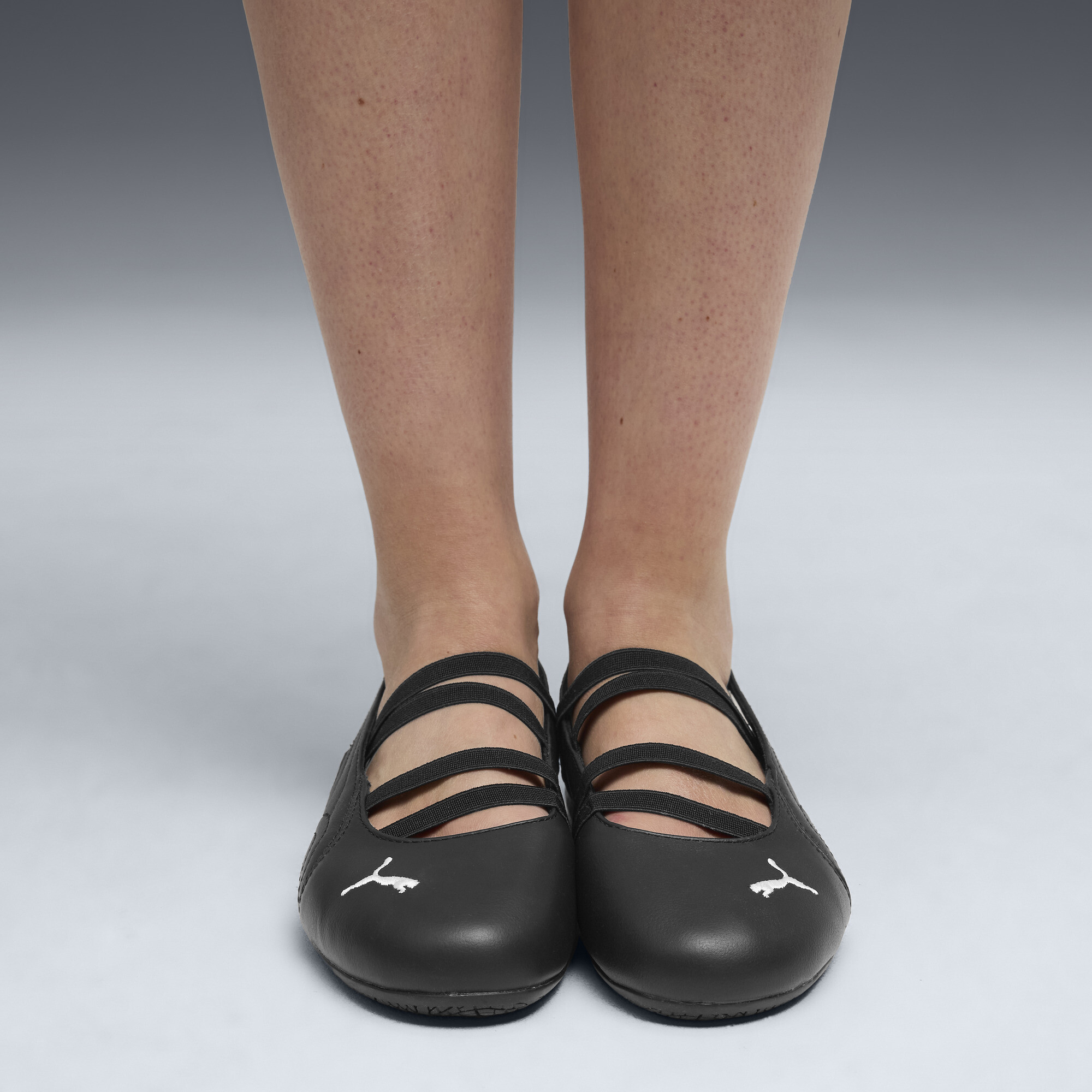 PUMA Speedcat Ballet leren schoenen voor Dames, Zwart/Wit, Maat 37 thumbnail 8