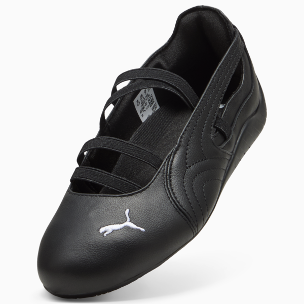 Balerinas Speedcat Cuero para mujer, PUMA Black-PUMA White, large-MEX