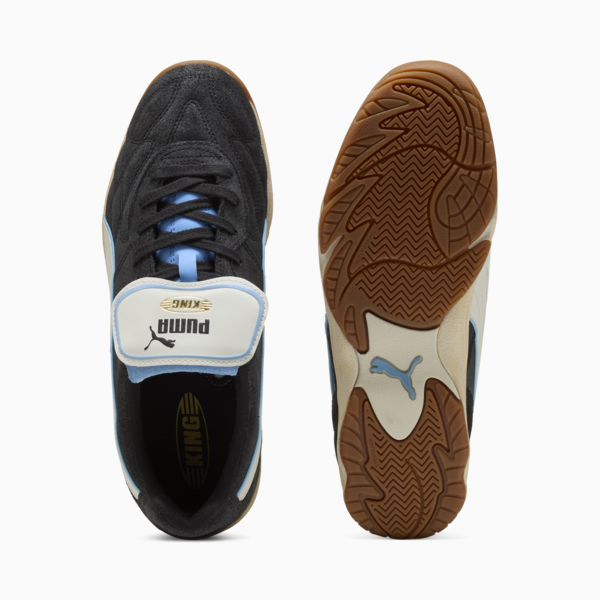 King Indoor Sneakers Unisex, PUMA Black-Warm White, large-ZAF