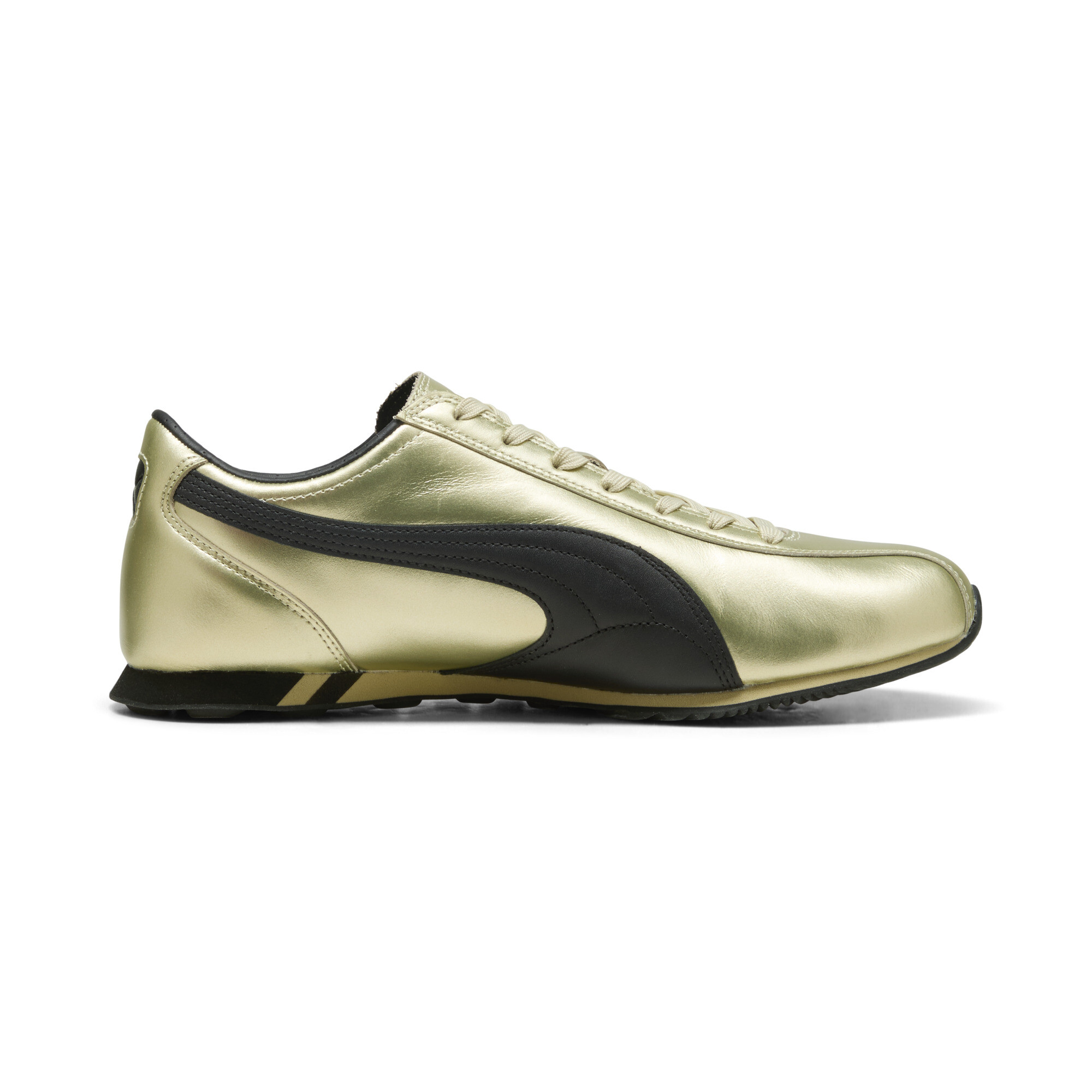 PUMA Sprint Metallic uniseks sneakers, Zwart/Goud, Maat 45 thumbnail 3