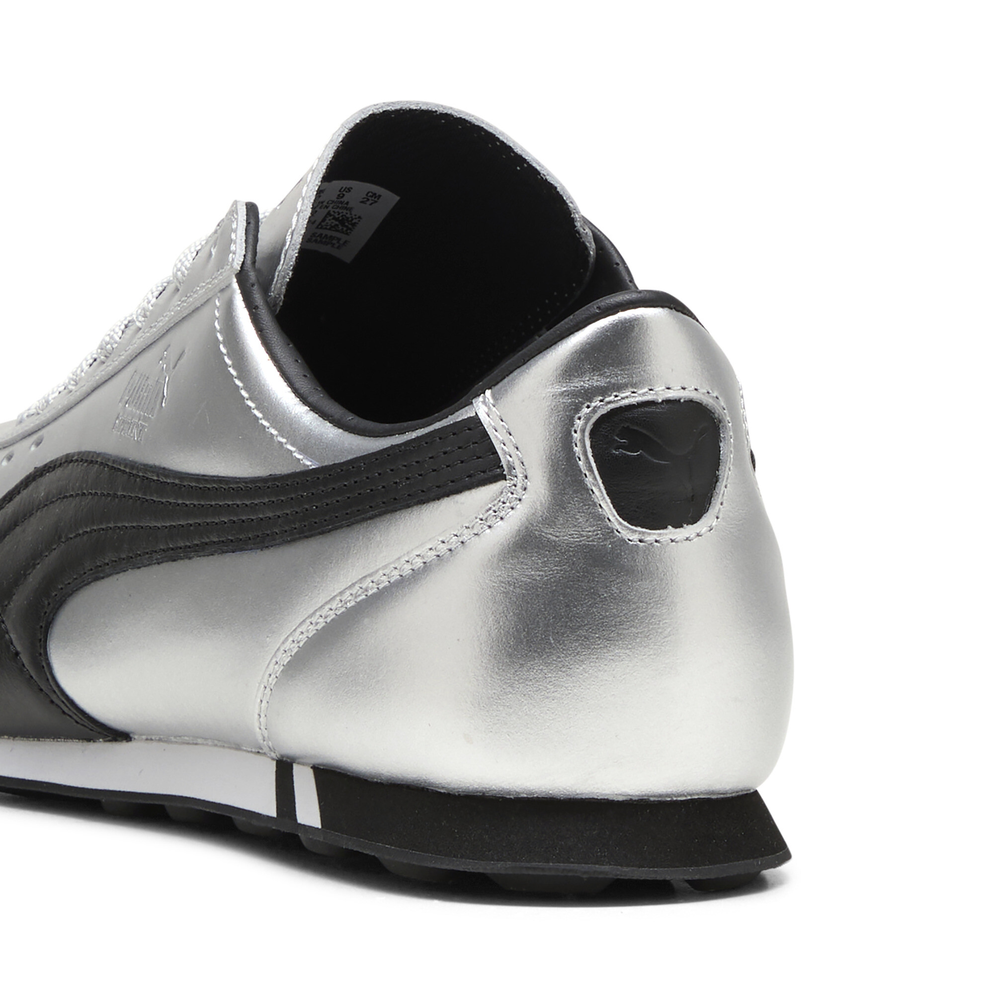 PUMA Sprint Metallic uniseks sneakers, Zwart/Zilver, Maat 47 thumbnail 5