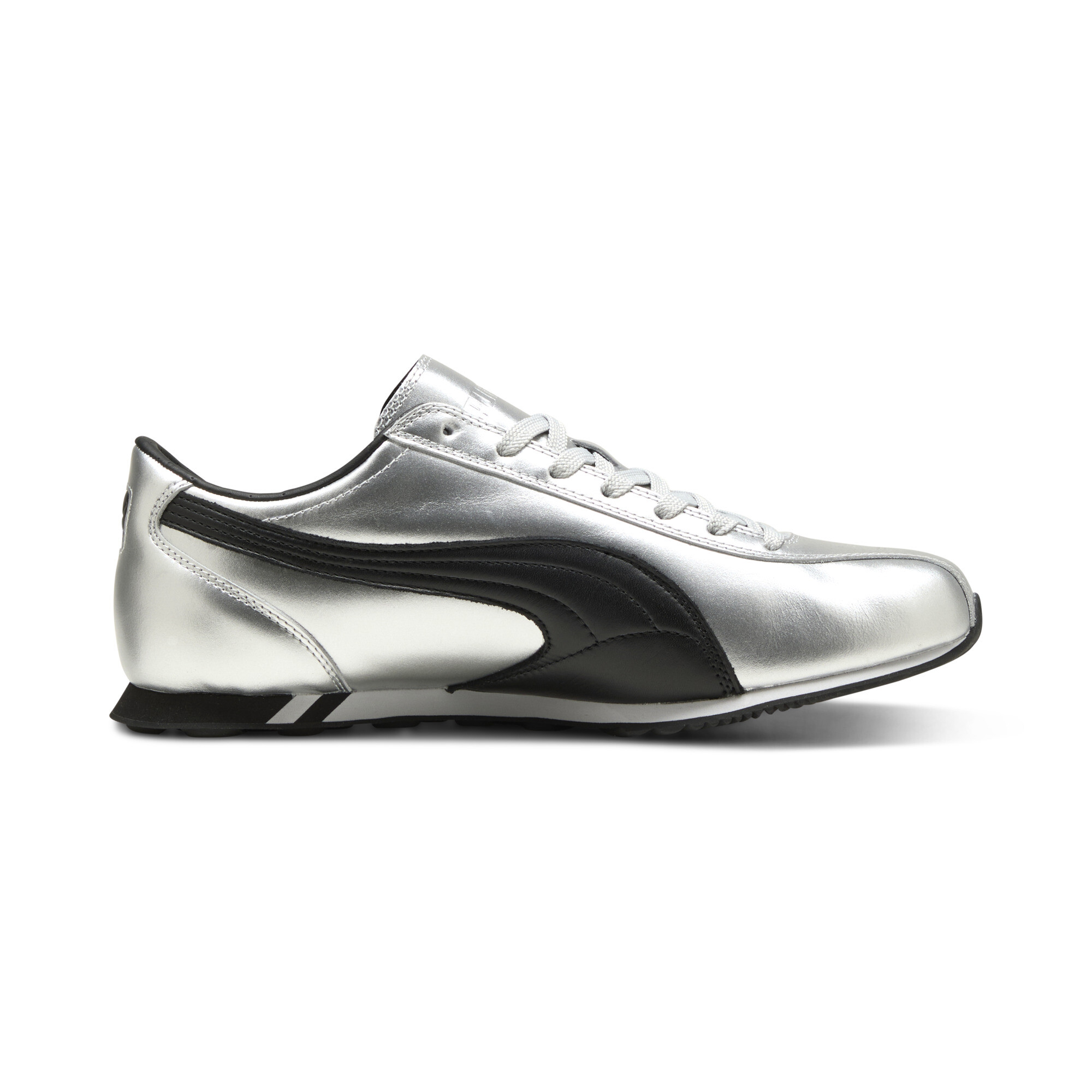 PUMA Sprint Metallic uniseks sneakers, Zwart/Zilver, Maat 47 thumbnail 3