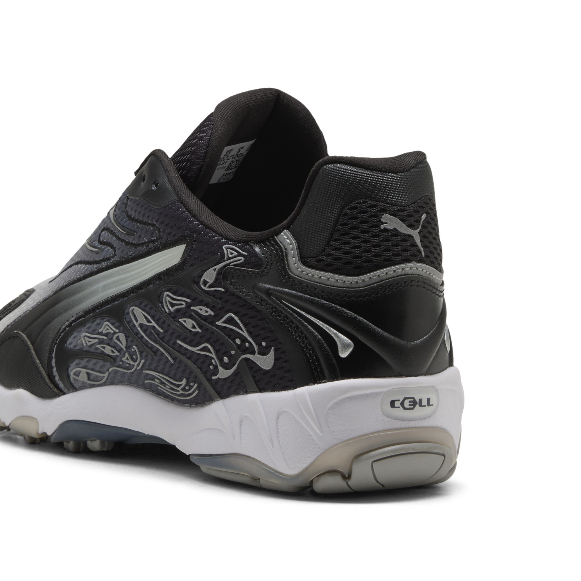 PUMA x RIPNDIP Inhale uniseks sneakers, Zwart/Zilver, Maat 37,5 thumbnail 6