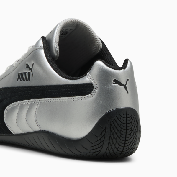 Speedcat Metallic Sneakers Unisex, PUMA Silver-PUMA Black, large-ZAF