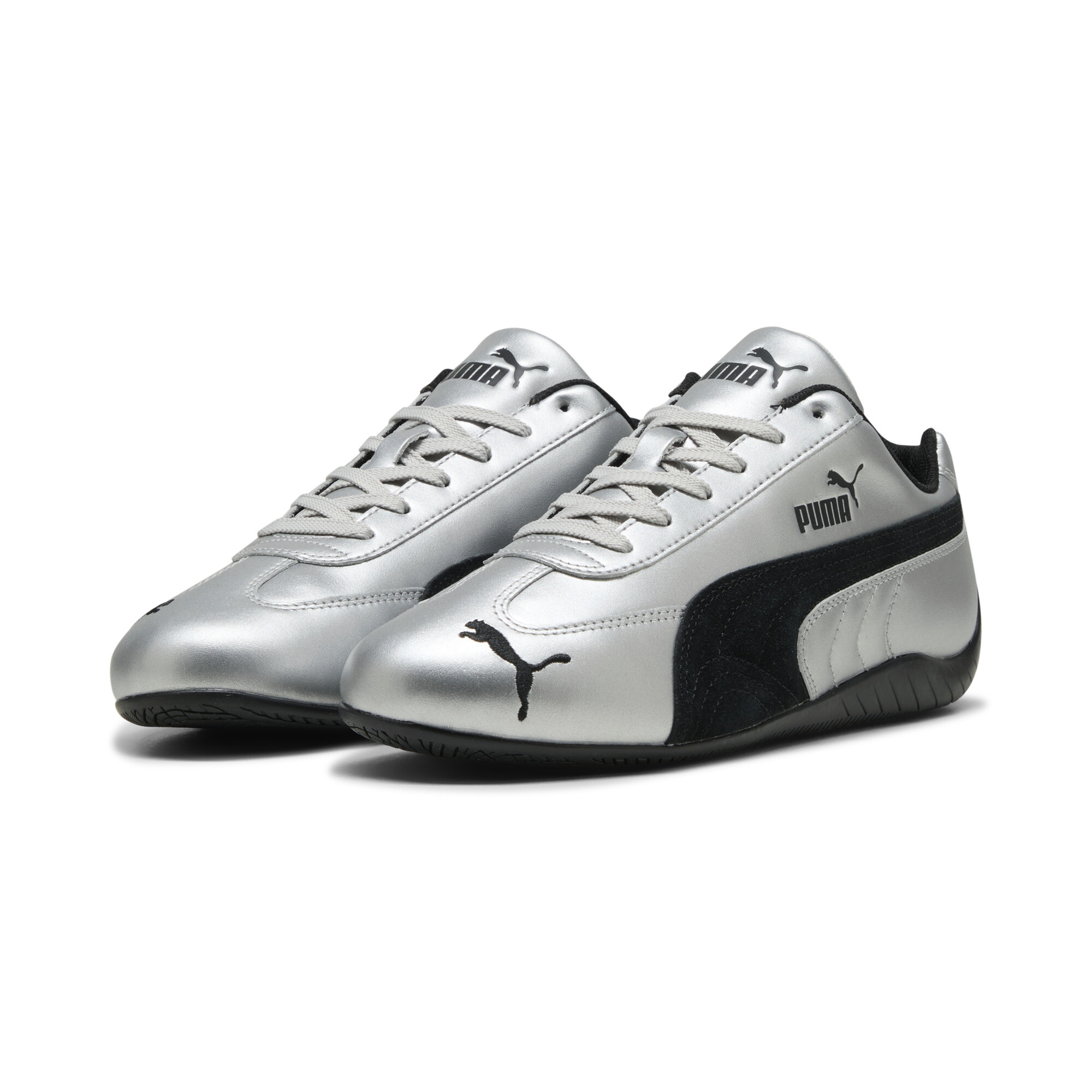 PUMA Speetcat Metallic sneakers uniseks, Zwart/Zilver, Maat 36 thumbnail 6