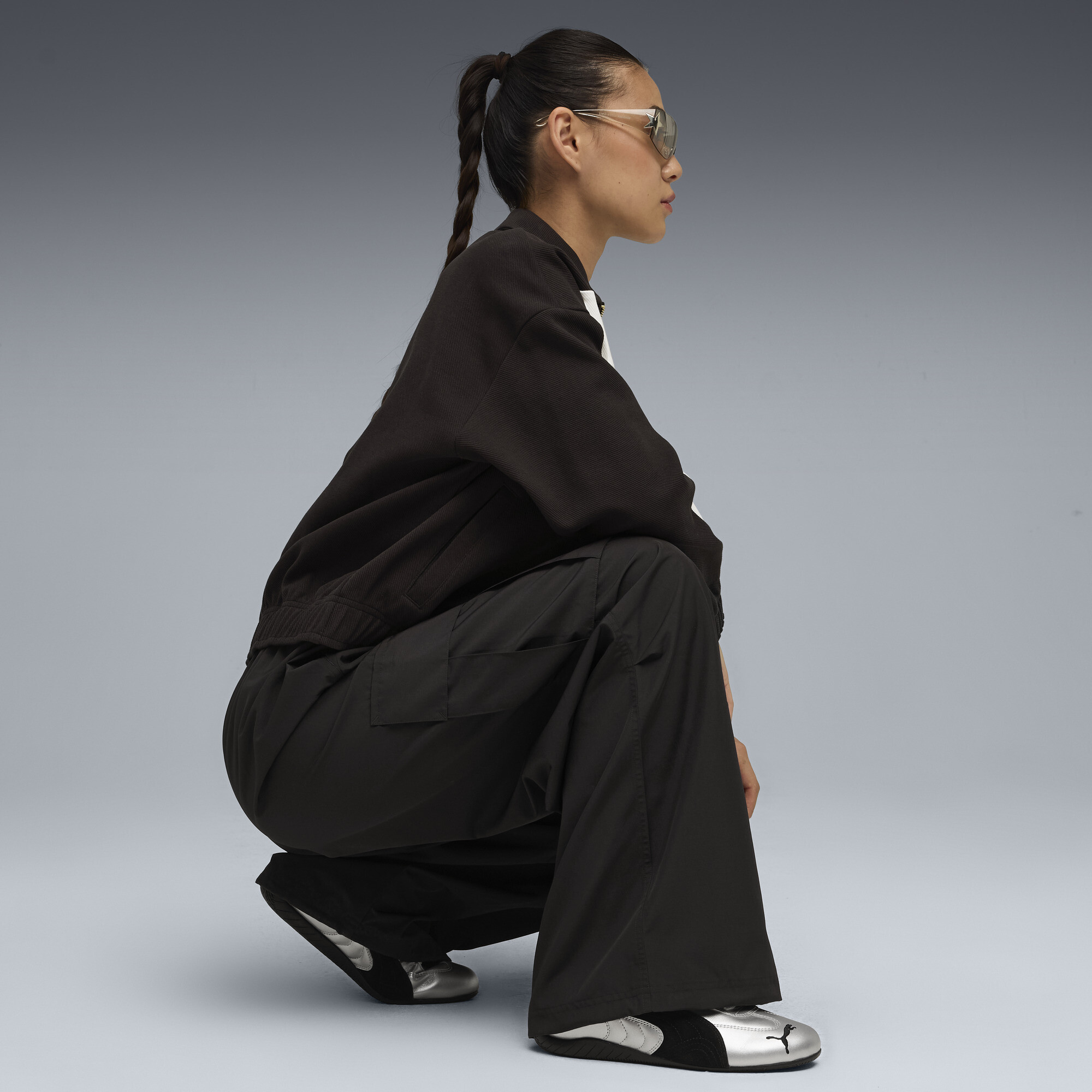 PUMA Speetcat Metallic sneakers uniseks, Zwart/Zilver, Maat 36 thumbnail 8