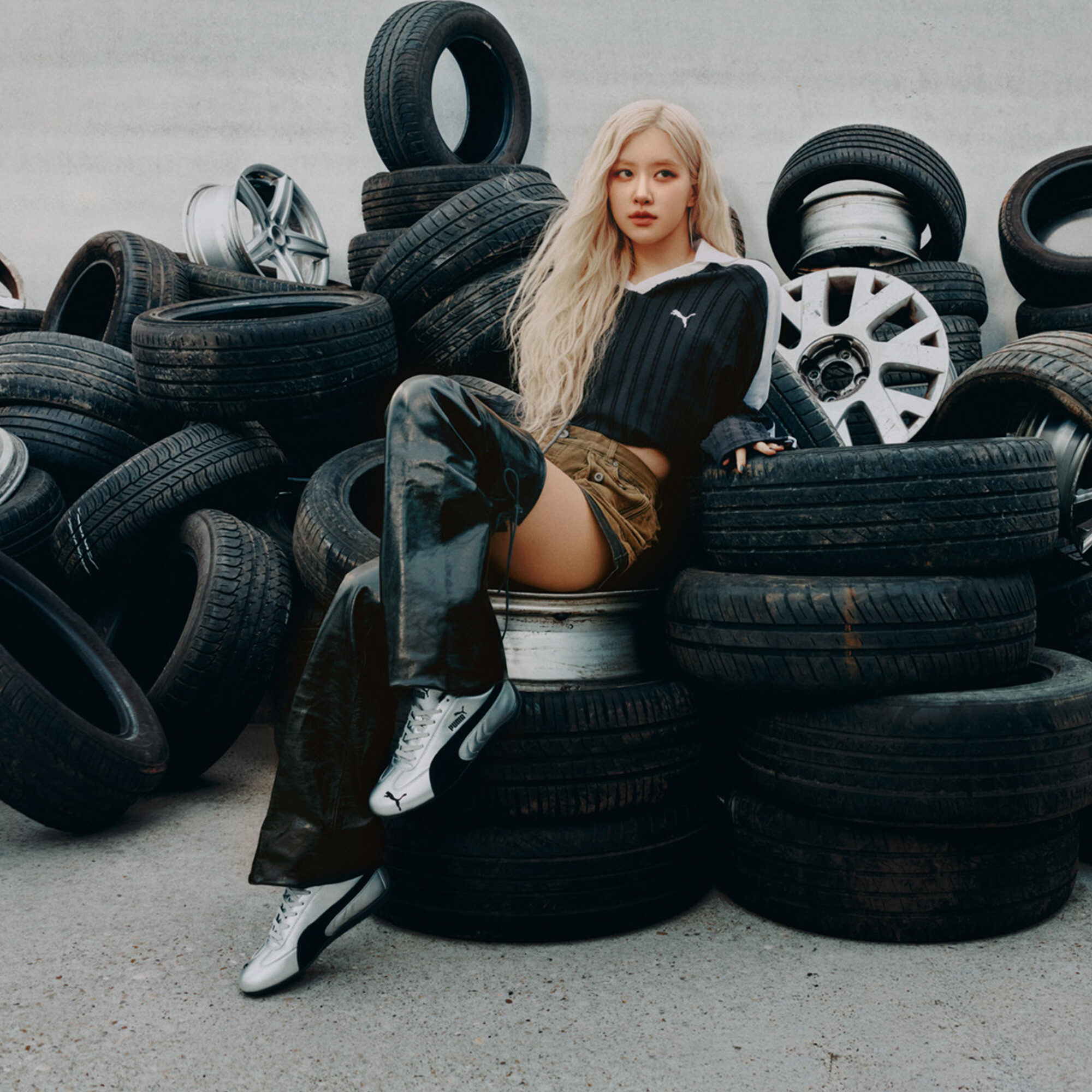 PUMA Speetcat Metallic sneakers uniseks, Zwart/Zilver, Maat 36 thumbnail 7