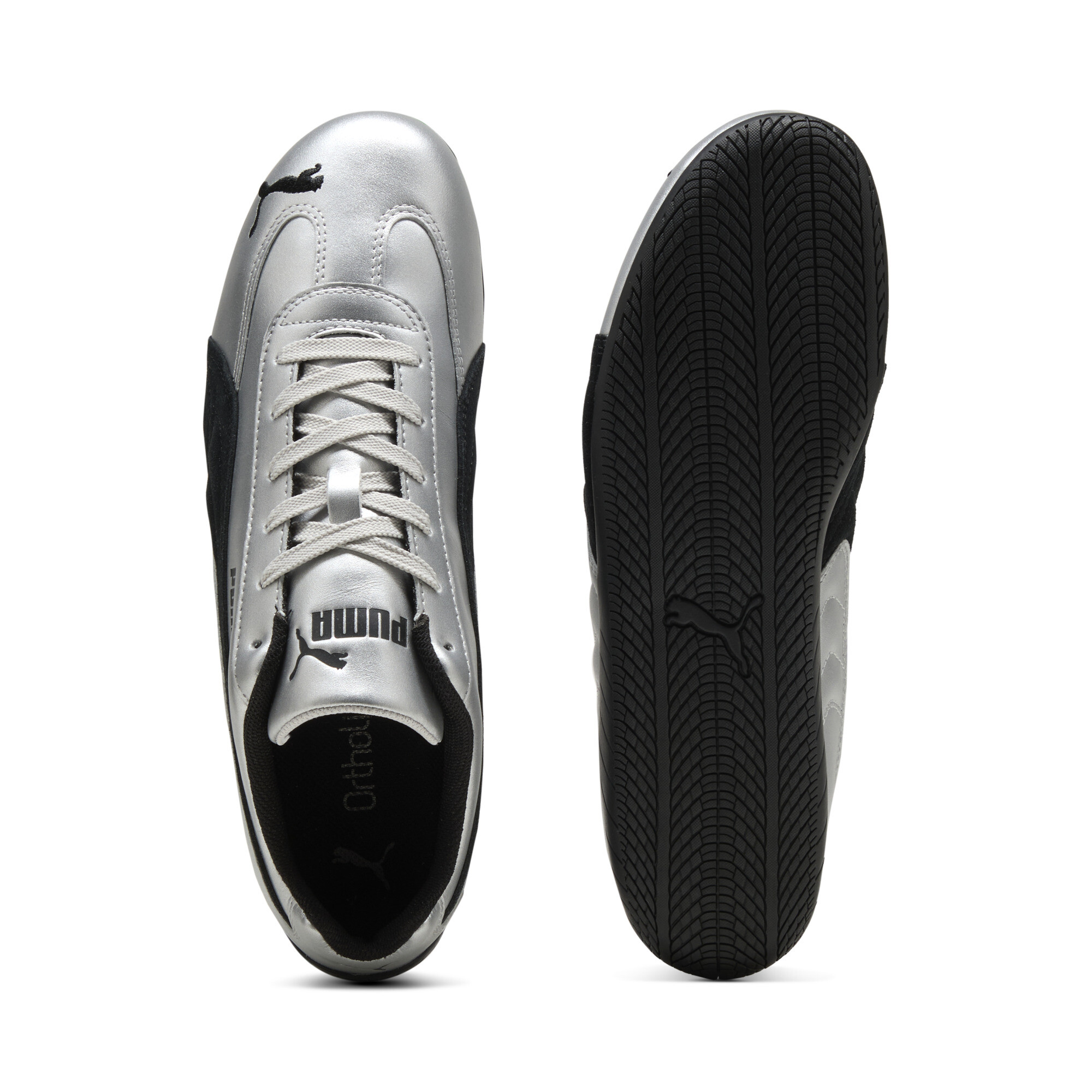 PUMA Speetcat Metallic sneakers uniseks, Zwart/Zilver, Maat 36 thumbnail 4