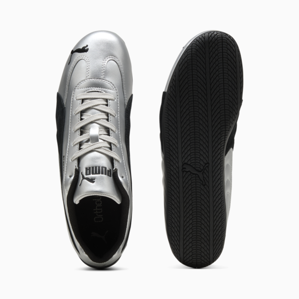 Speedcat Metallic Sneakers Unisex, PUMA Silver-PUMA Black, large-ZAF