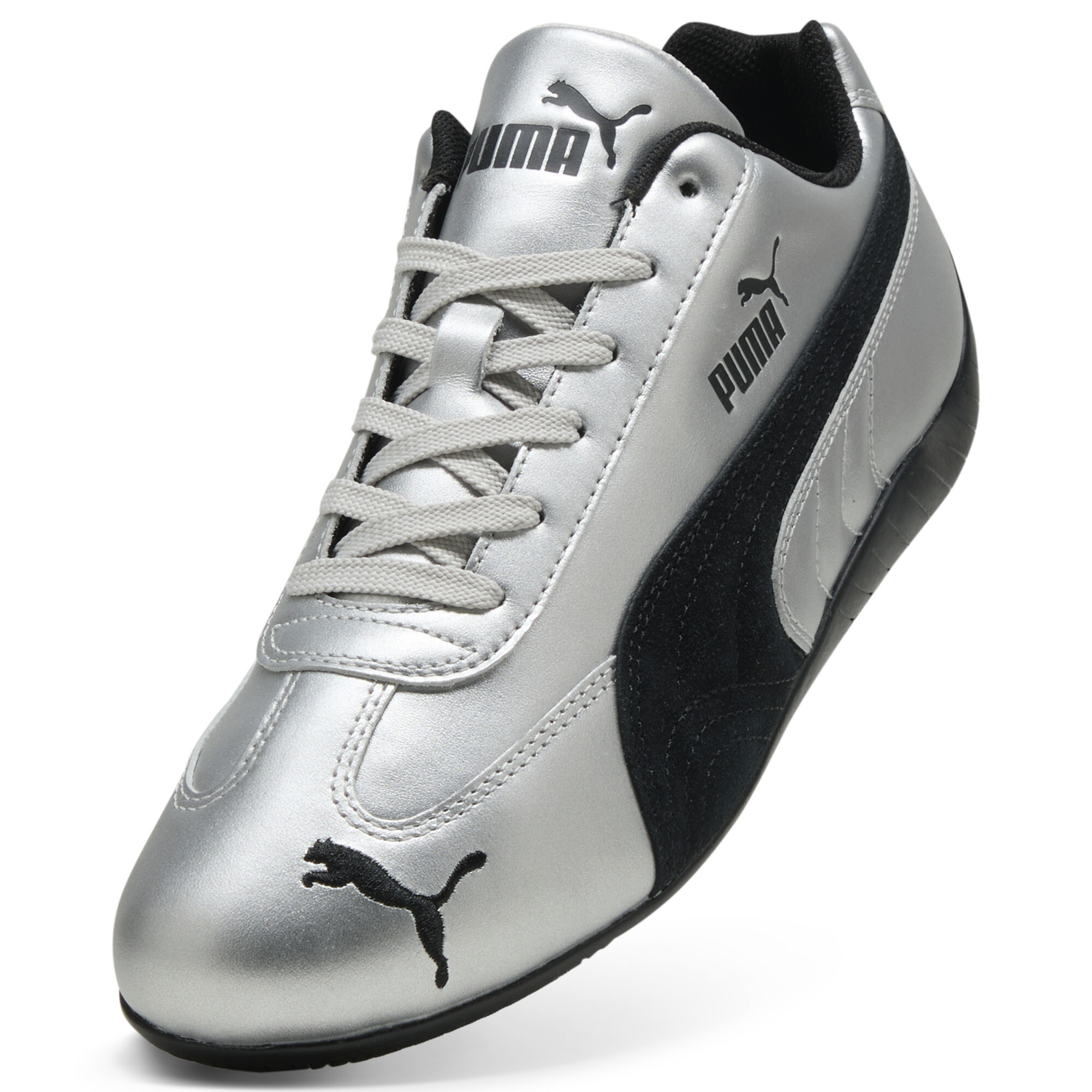 PUMA Speetcat Metallic sneakers uniseks, Zwart/Zilver, Maat 36 thumbnail 2