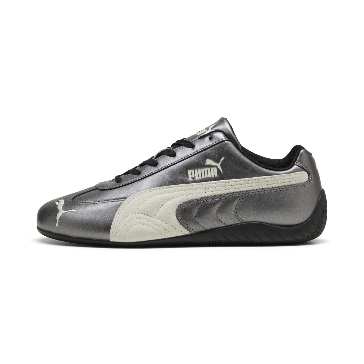 Speedcat Metallic Sneakers Unisex in Black/Warm White by PUMA, UK 6.5
