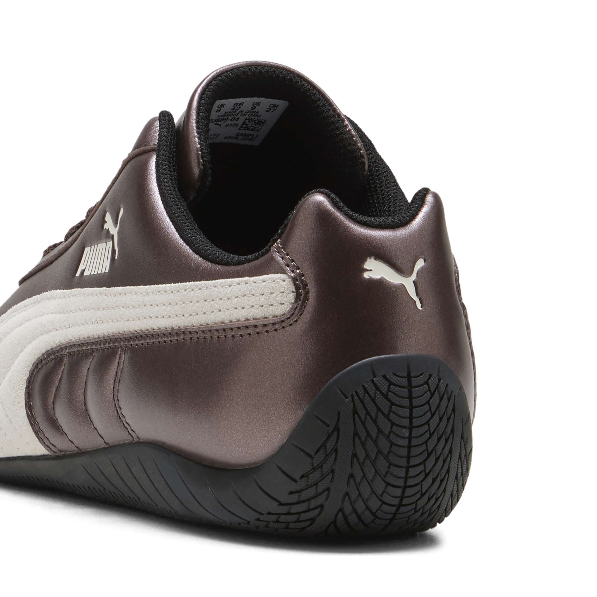 PUMA Speetcat Metallic sneakers uniseks, Wit/Bruin, Maat 36 thumbnail 5