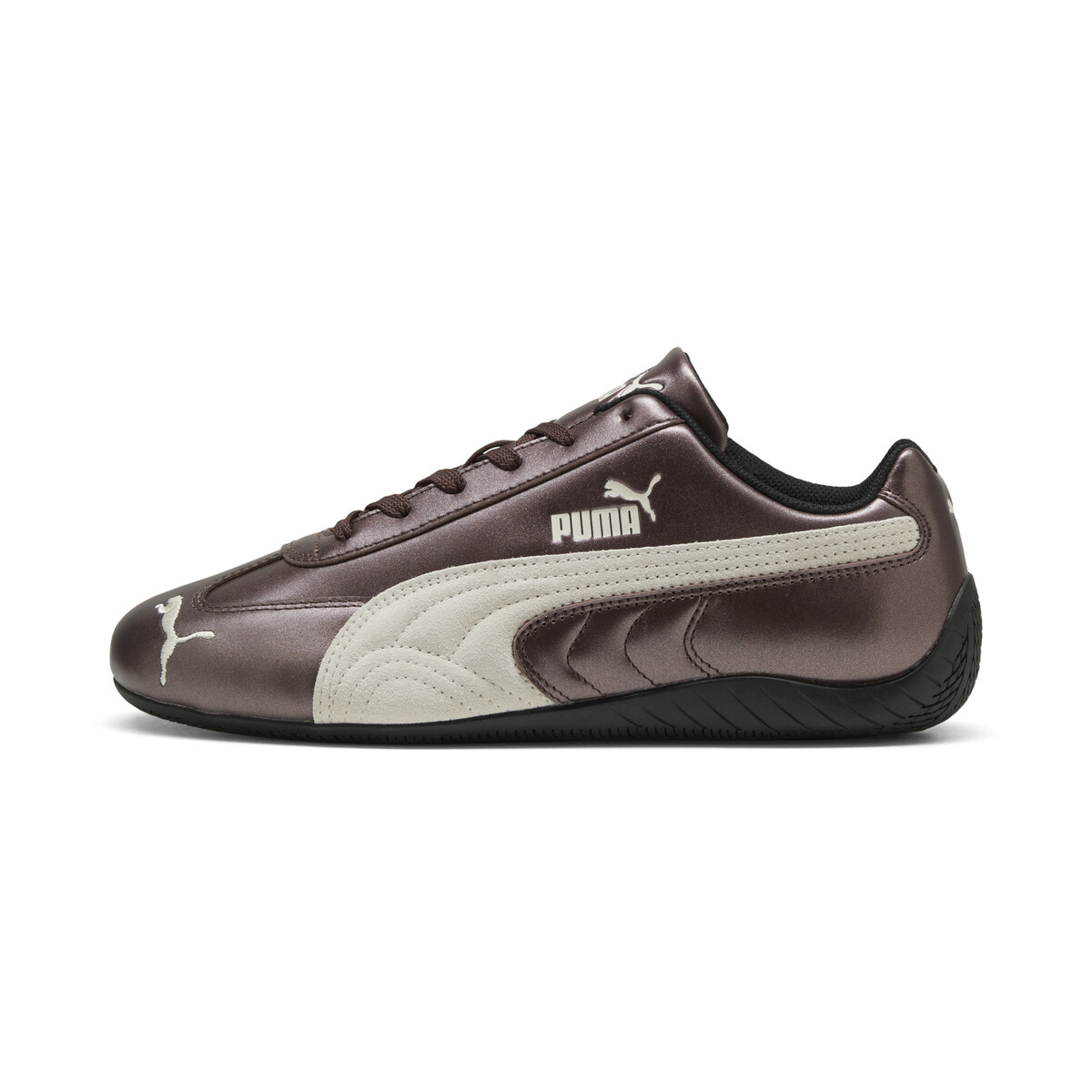 Speedcat Metallic Sneakers Unisex in Warm Brown/White by PUMA, UK 7