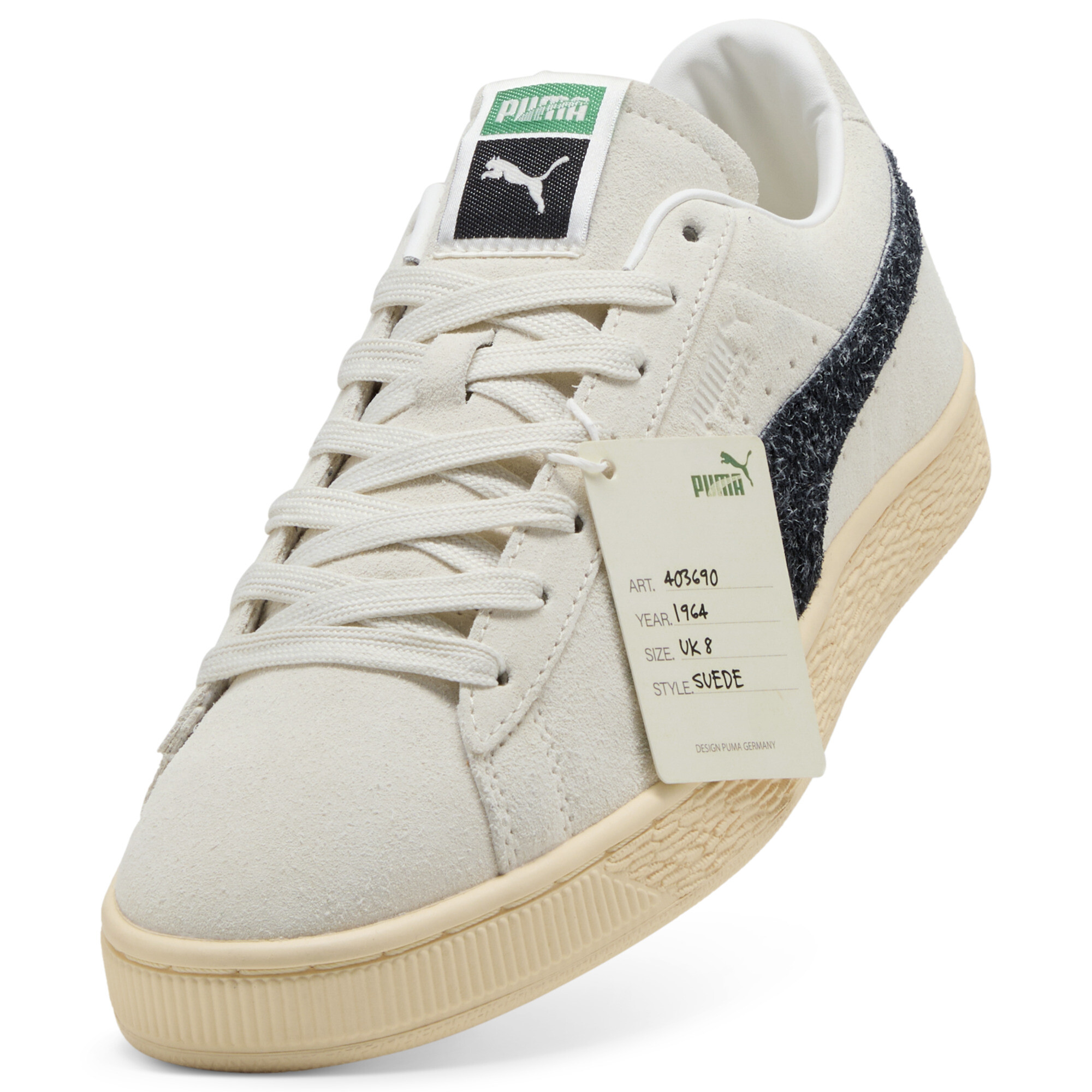 PUMA Suède The NeverWorn VI uniseks sneakers, Zwart/Grijs, Maat 38,5 thumbnail 2