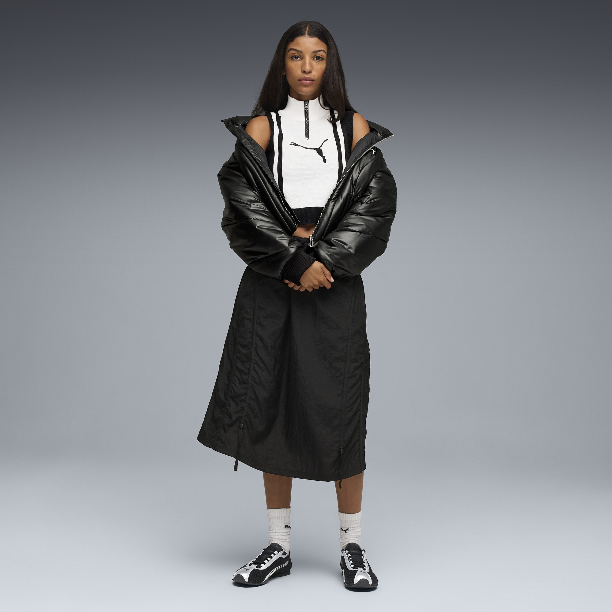 PUMA H-Street OG uniseks sneakers, Zwart/Zilver, Maat 38,5 thumbnail 9