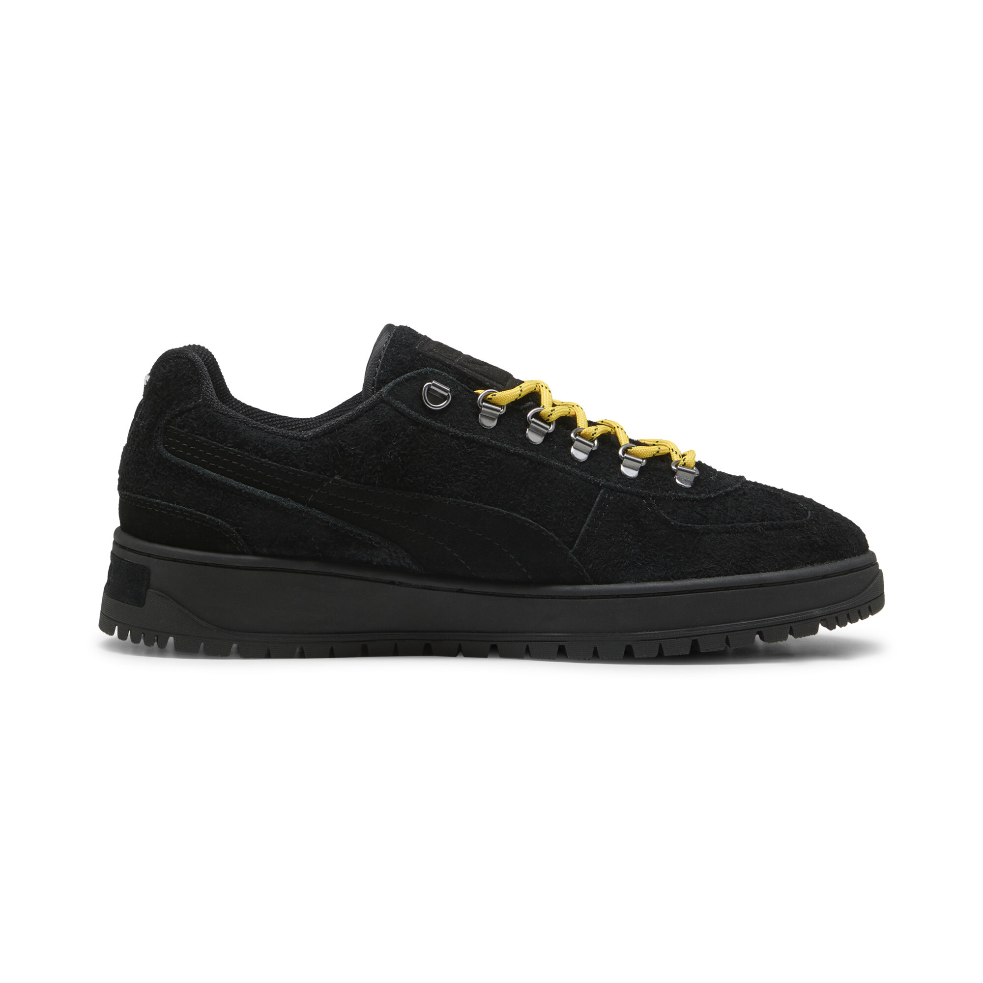 PUMA Palermo Alpino Fuzzy sneakers, Zwart/Geel, Maat 36 thumbnail 3