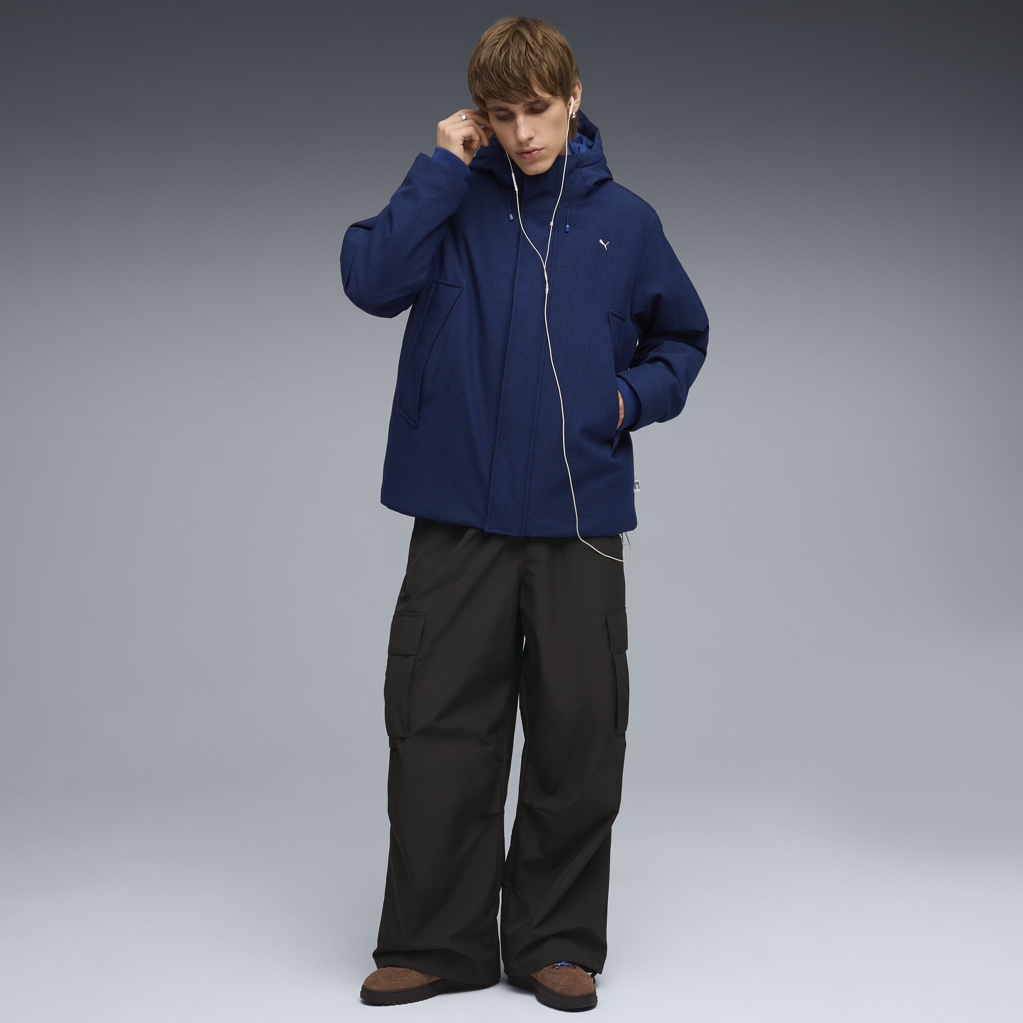 PUMA Palermo Alpino Fuzzy sneakers, Blauw/Bruin, Maat 44,5 thumbnail 7