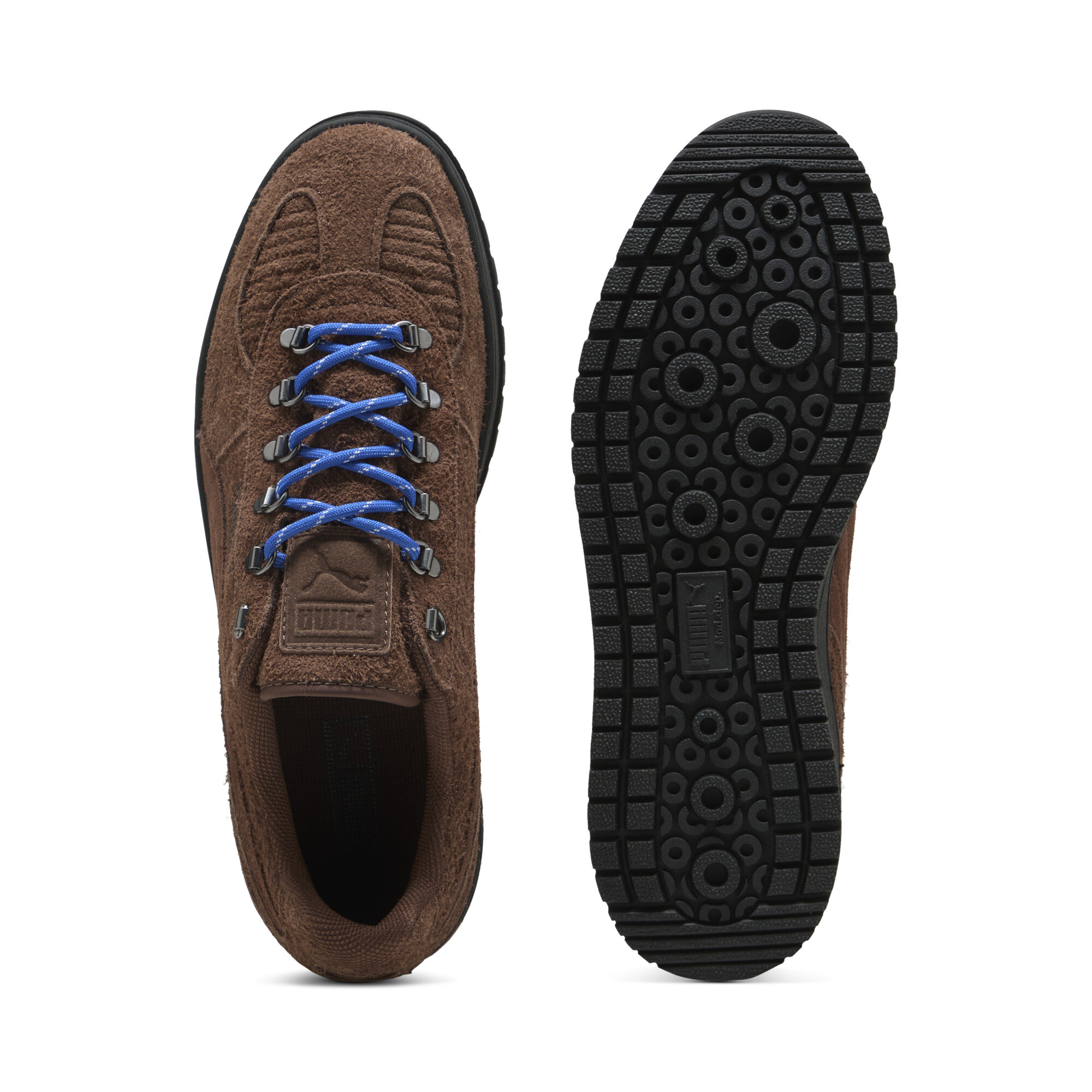 PUMA Palermo Alpino Fuzzy sneakers, Blauw/Bruin, Maat 44,5 thumbnail 4