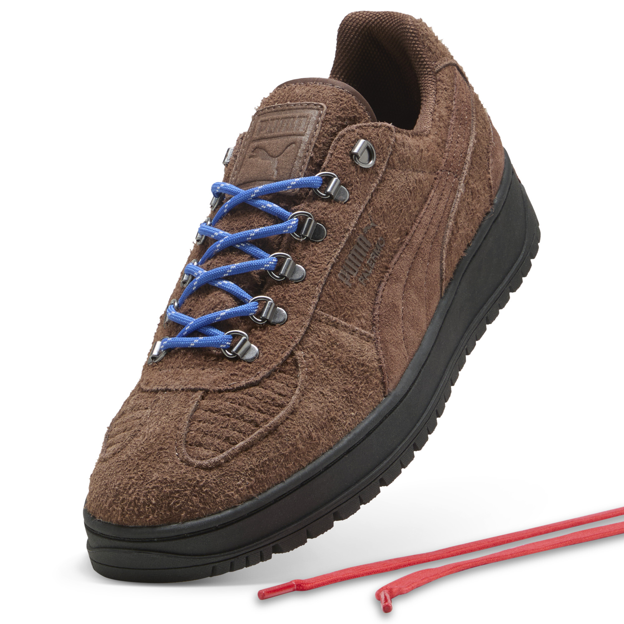 PUMA Palermo Alpino Fuzzy sneakers, Blauw/Bruin, Maat 44,5 thumbnail 2